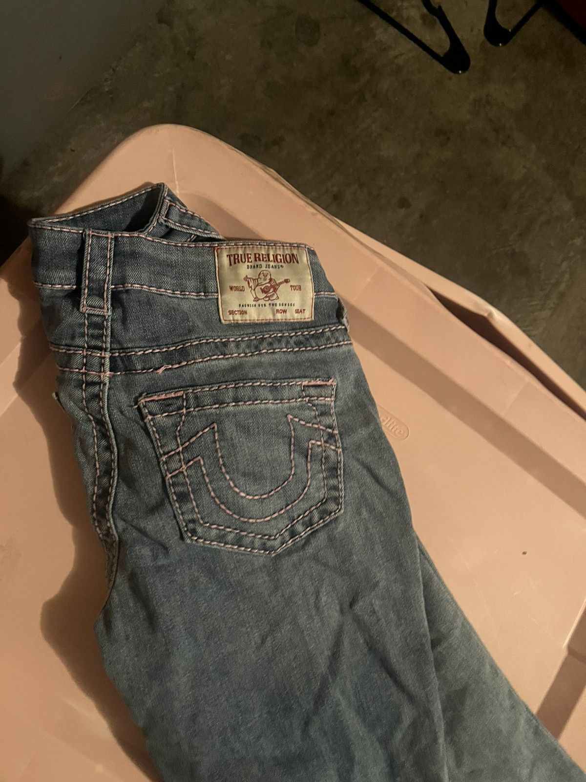 True Religion Billie Mid Rise Straight Jeans Size 27" / US 4 / IT 40 - 1 Thumbnail