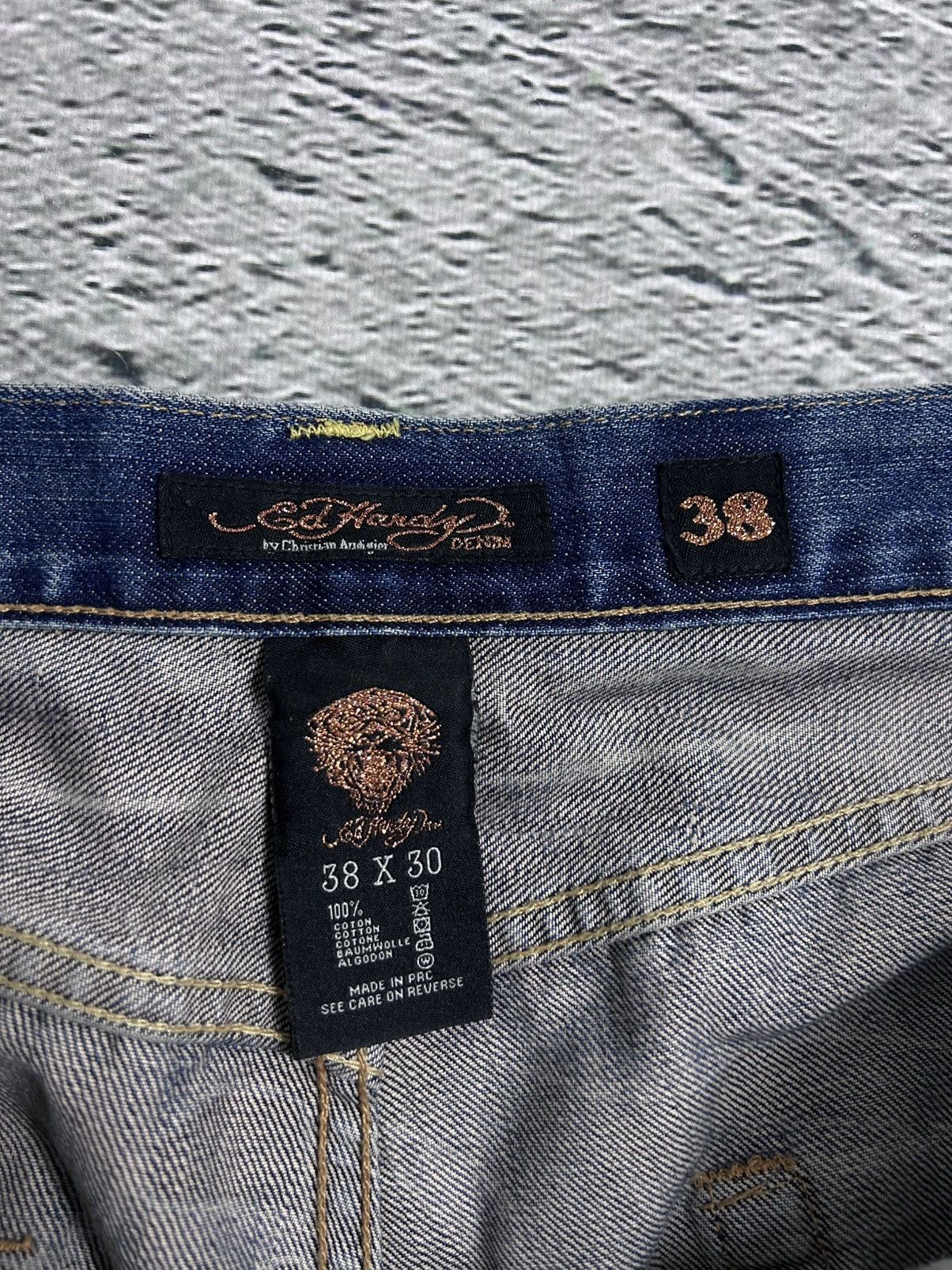 Ed Hardy Ed Hardy Christian Audigier vintage jeans big logo pants Size US 38 / EU 54 - 6 Thumbnail