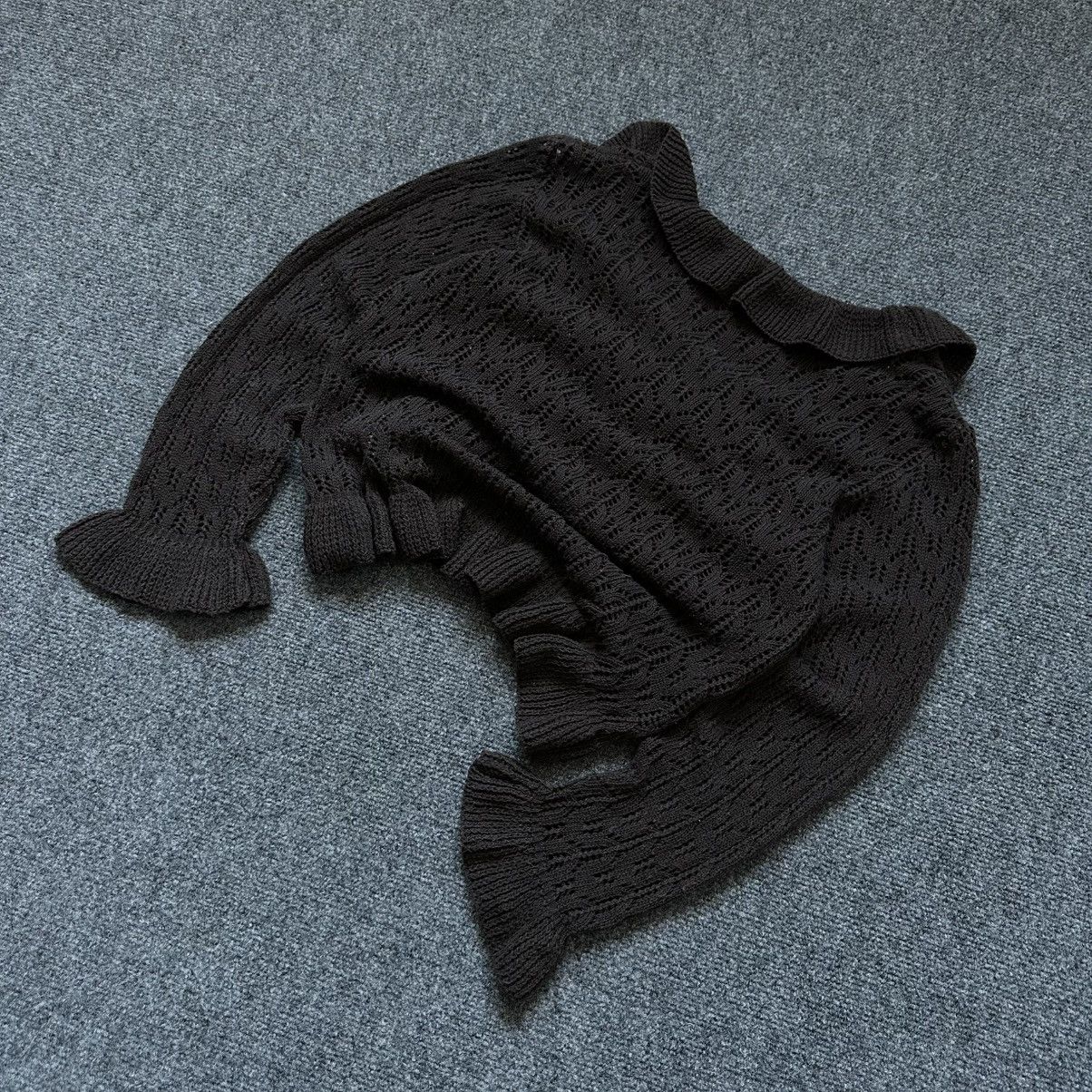 If Six Was Nine VTG Knit Japan Biaggini Cardigan Long-sleeve T-shirts Grunge Size S / US 4 / IT 40 - 8 Thumbnail