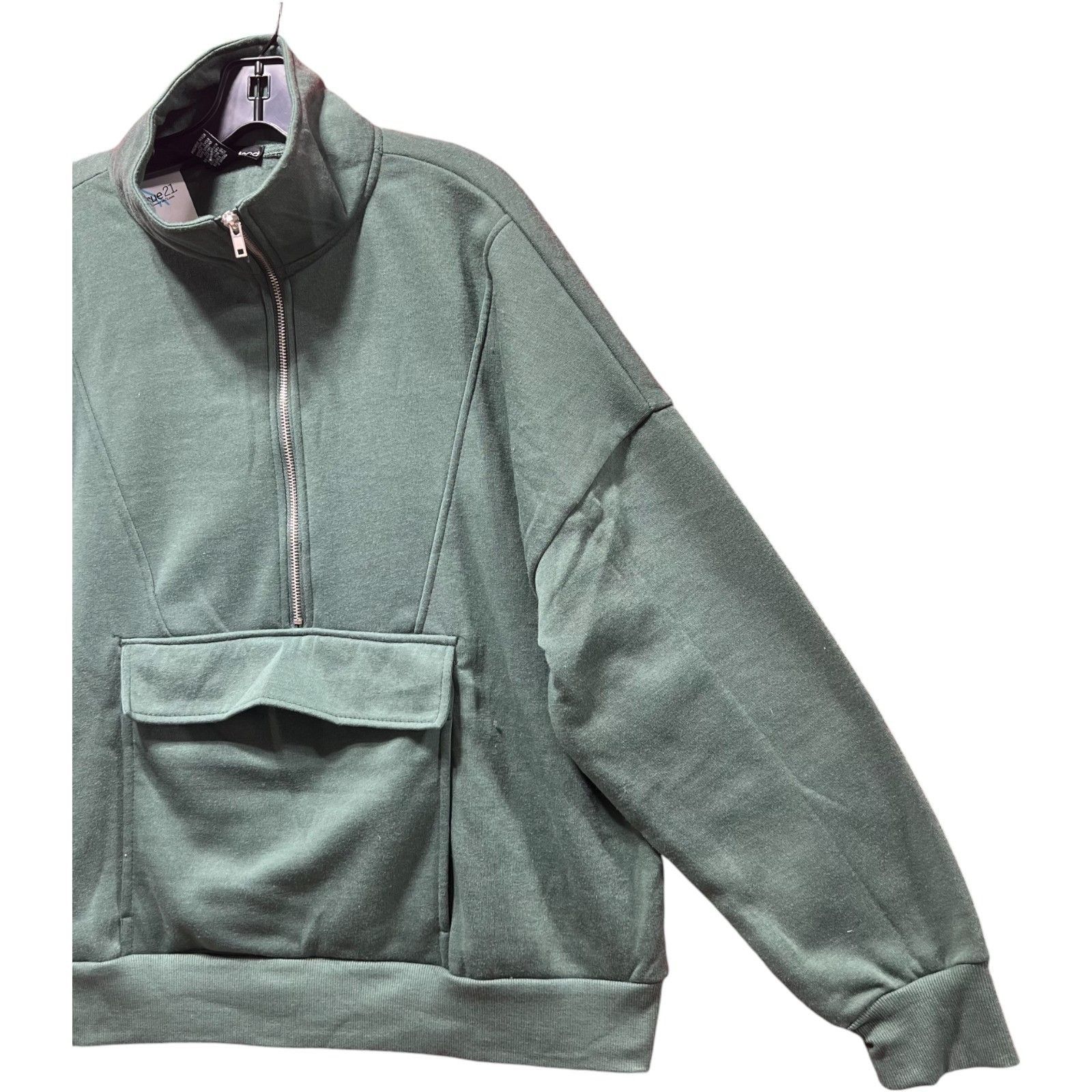 Other Love Mood - Women's Long Sleeve Sweatshirt - Green - Kangaro Size L / US 10 / IT 46 - 12 Thumbnail
