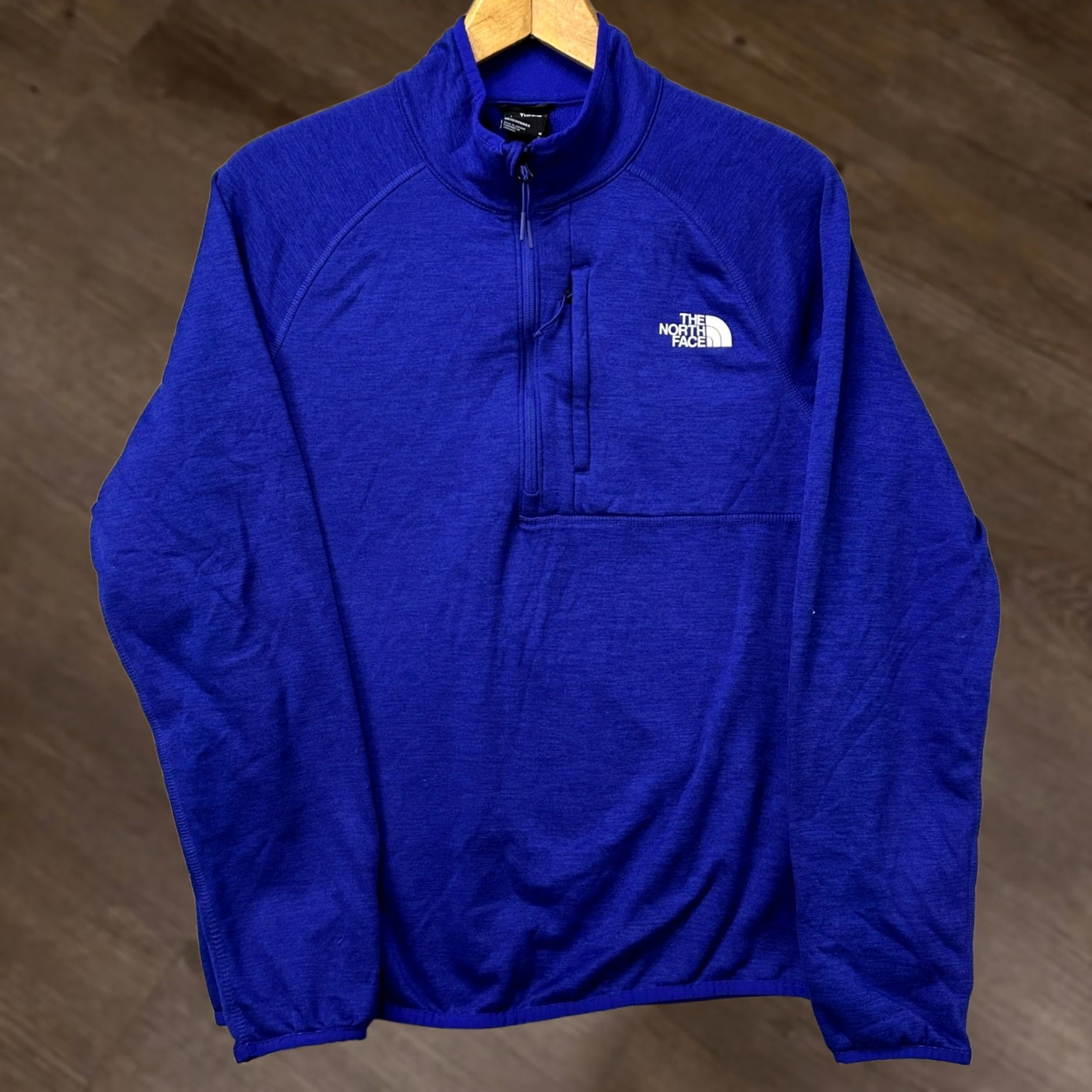 The North Face The North Face Sweatshirt Mens Blue 1/4 Zip Fleece Pullover Logo Zipper Mock Neck Short Sleeve? Size US M / EU 48-50 / 2 - 1 Thumbnail