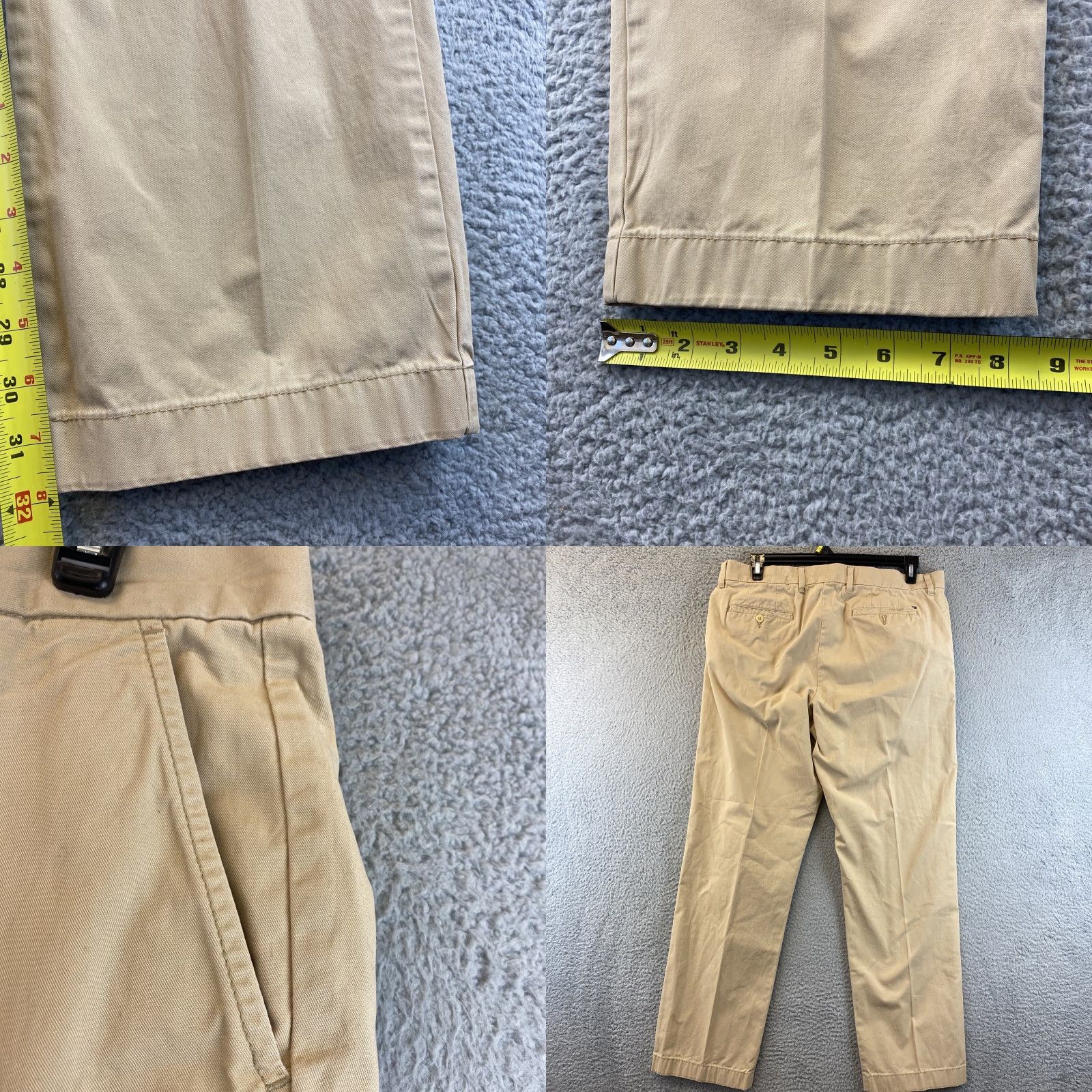 Tommy Hilfiger Tommy Hilfiger Men’s Chino Pants Slim Fit 36X32 Beige Khaki Regular 90-61 Pants Mens Pants Slimming Beig Beige Size US 36 / EU 52 - 8 Thumbnail