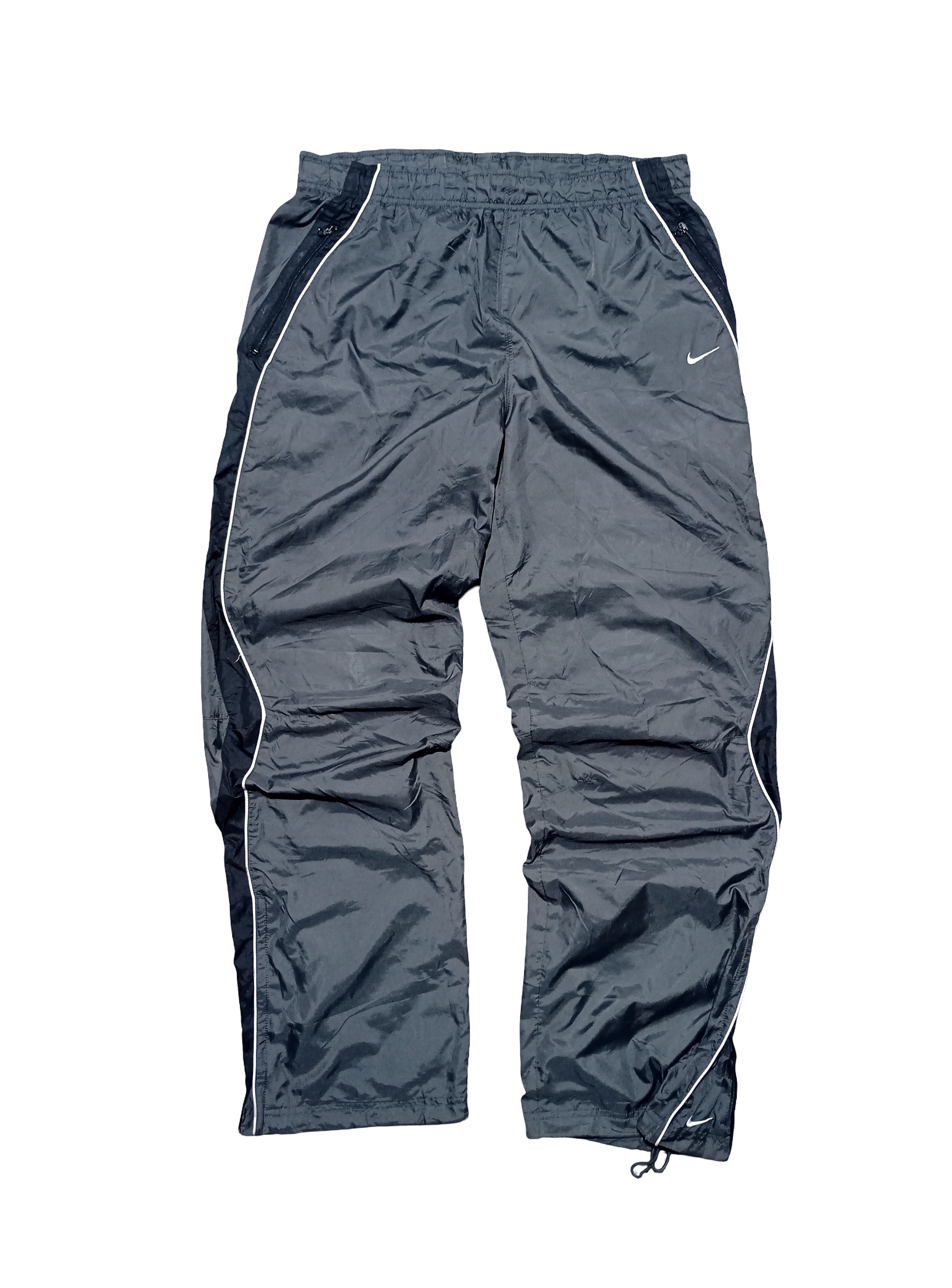 Nike NIKE 90's BAGGY SWOOSH LOGO TRACK PANTS RARE RETRO Y2K Size US 33 - 1 Thumbnail