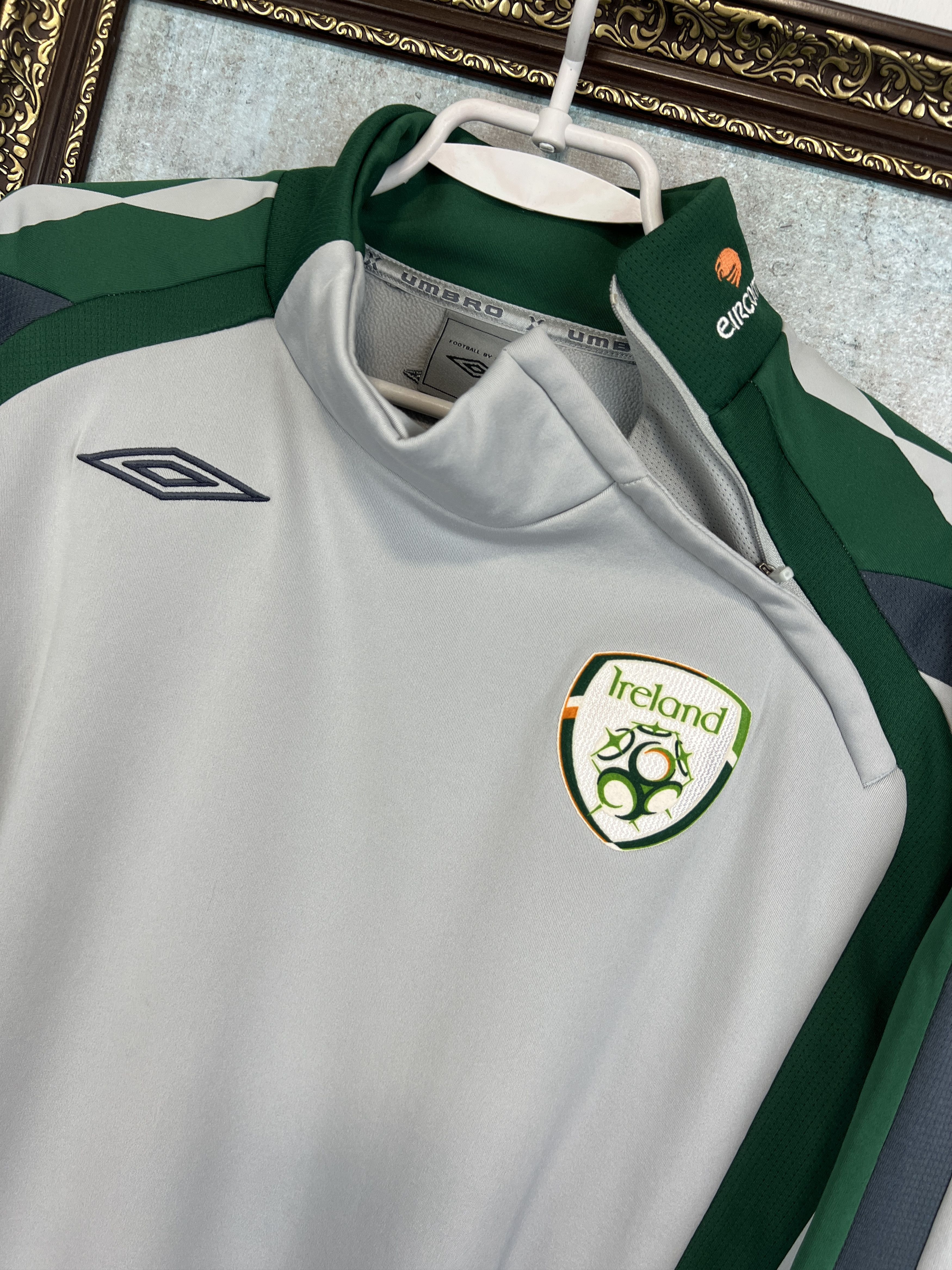 Umbro Ireland Football Train Sweatshirt Soccer Track Top Jacket Size US L / EU 52-54 / 3 - 3 Thumbnail