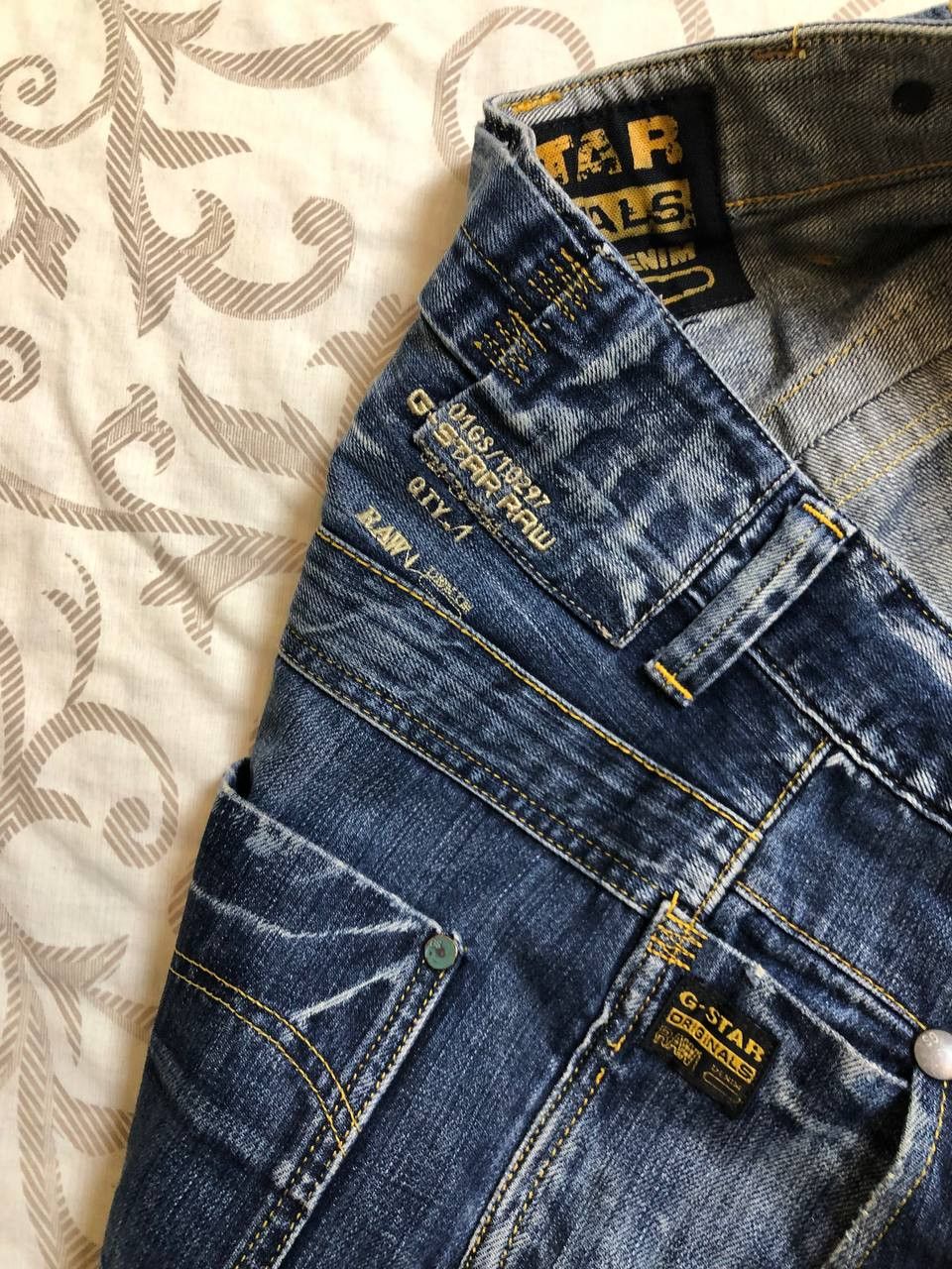 G-Star G-Star Raw Denim Jeans Straight Distressed Size US 34 / EU 50 - 14 Thumbnail