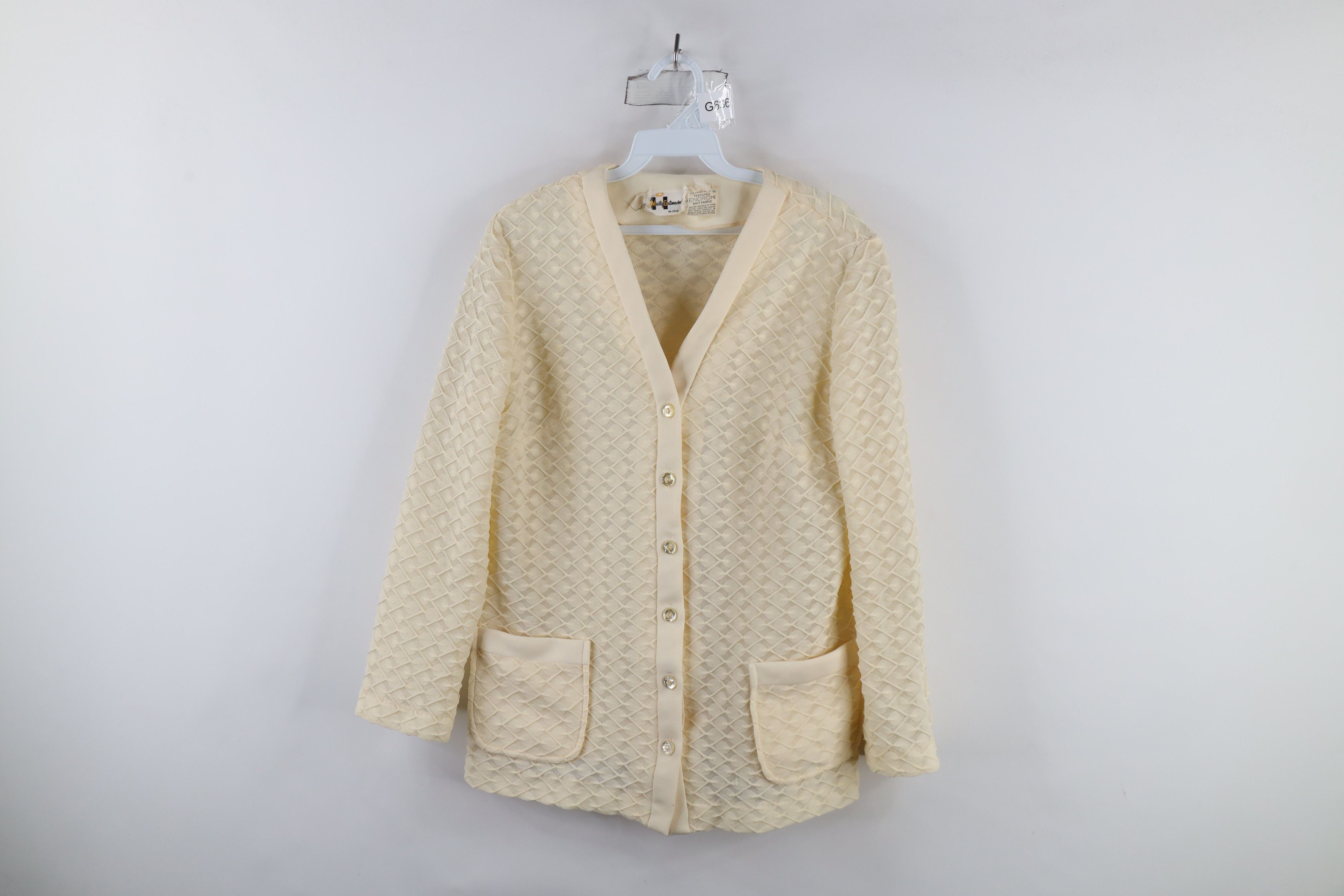 Vintage Vintage 60s 70s Streetwear Knit Cardigan Sweater USA Size M / US 6-8 / IT 42-44 - 1 Thumbnail