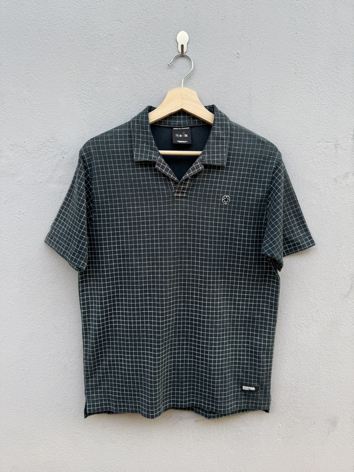 Neighborhood × Vintage Vintage 2003 NHBD Clover Logo Open Collar Checked Printed Size US M / EU 48-50 / 2 - 1 Thumbnail