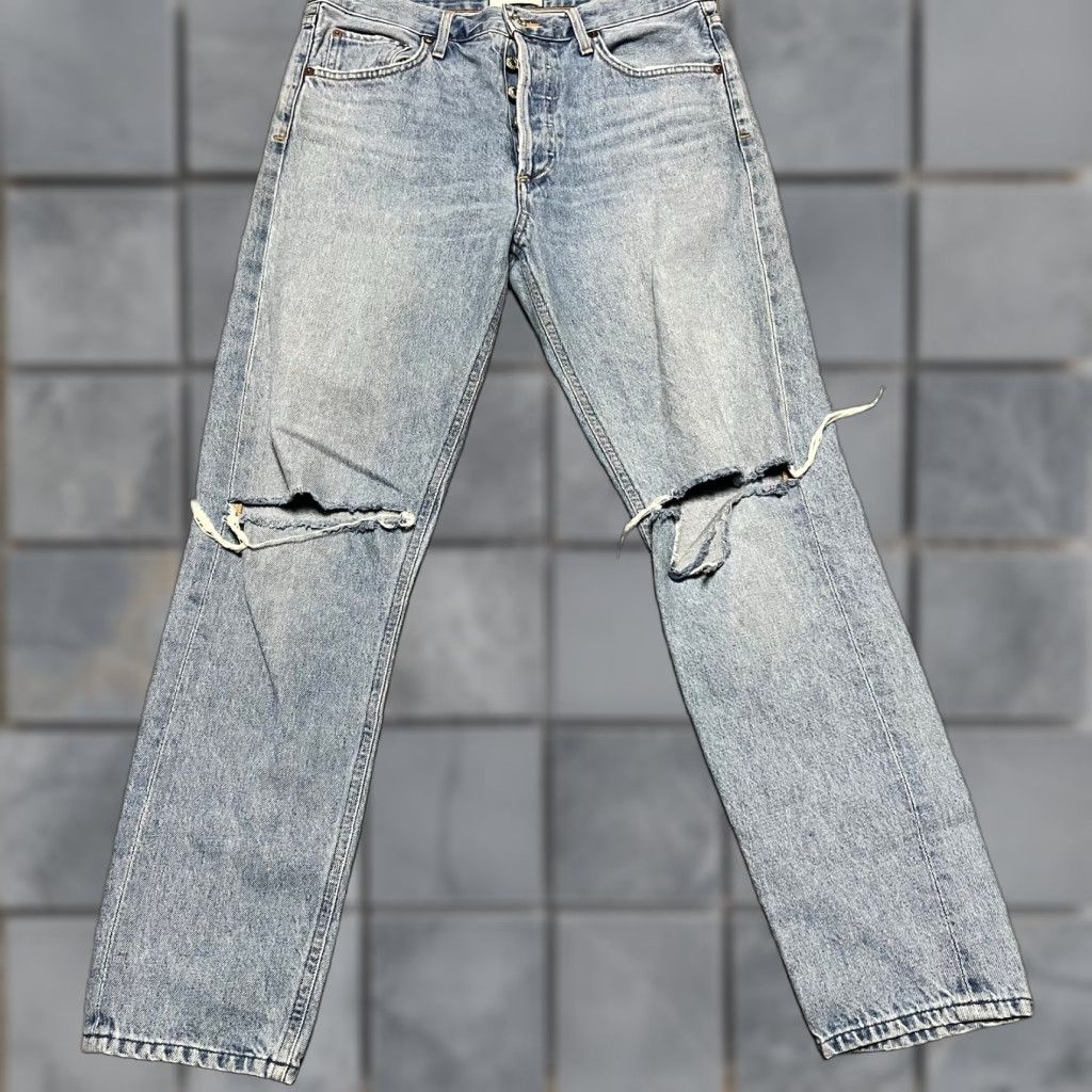 Agolde VINTAGE AGOLDE Jeans Womens 28 High Rise Straight Denim 90s Pinch Waist Blue Womens Size 28" / US 6 / IT 42 - 1 Thumbnail