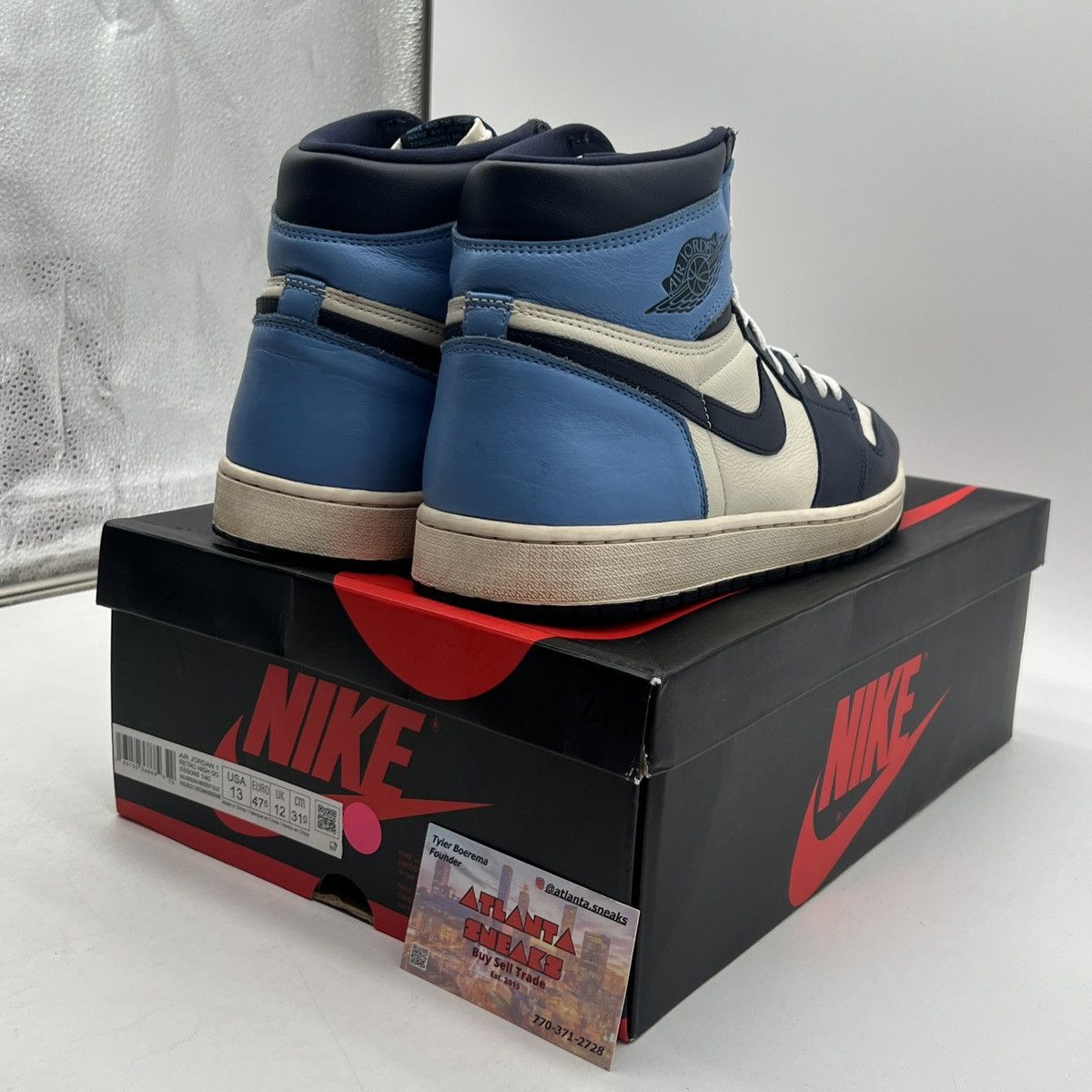 Nike Air Jordan 1 high obsidian Size US 13 / EU 46 - 5 Thumbnail