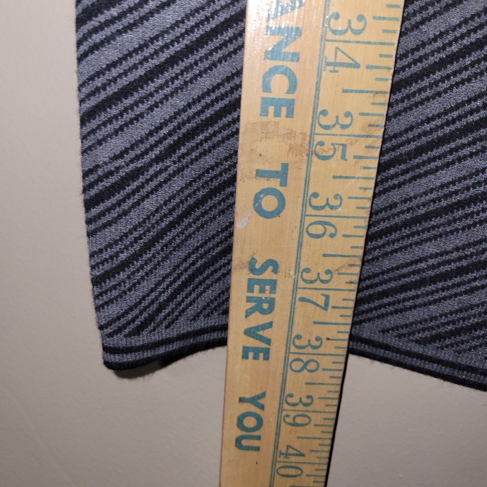 & Other Stories Cache Body-con Sweater Dress Sz L Zip Back Black Grey Stripe Size L / US 10 / IT 46 - 2 Thumbnail