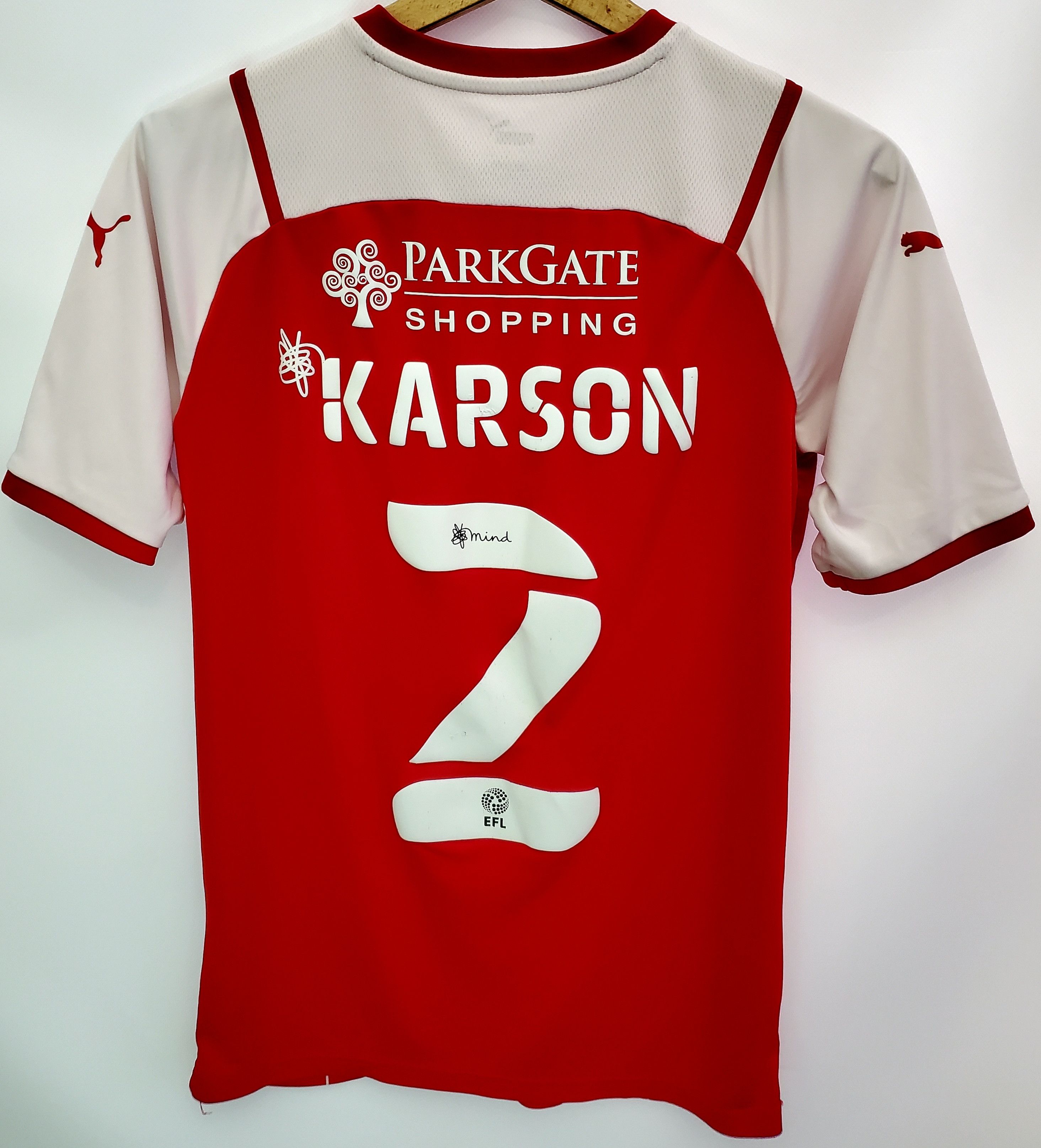 Puma Rotherham United 2021-2022 Home #2 Karson Soccer Jersey S Size US S / EU 44-46 / 1 - 2 Thumbnail