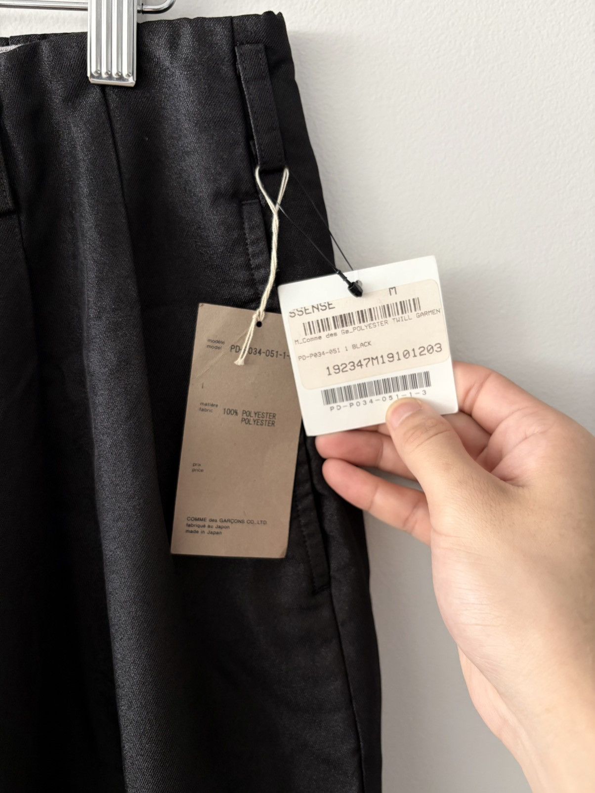 Comme des Garcons Homme Plus Comme des Garçons Homme Plus AD2019 Polyester Twill Pants Size US 32 / EU 48 - 4 Thumbnail