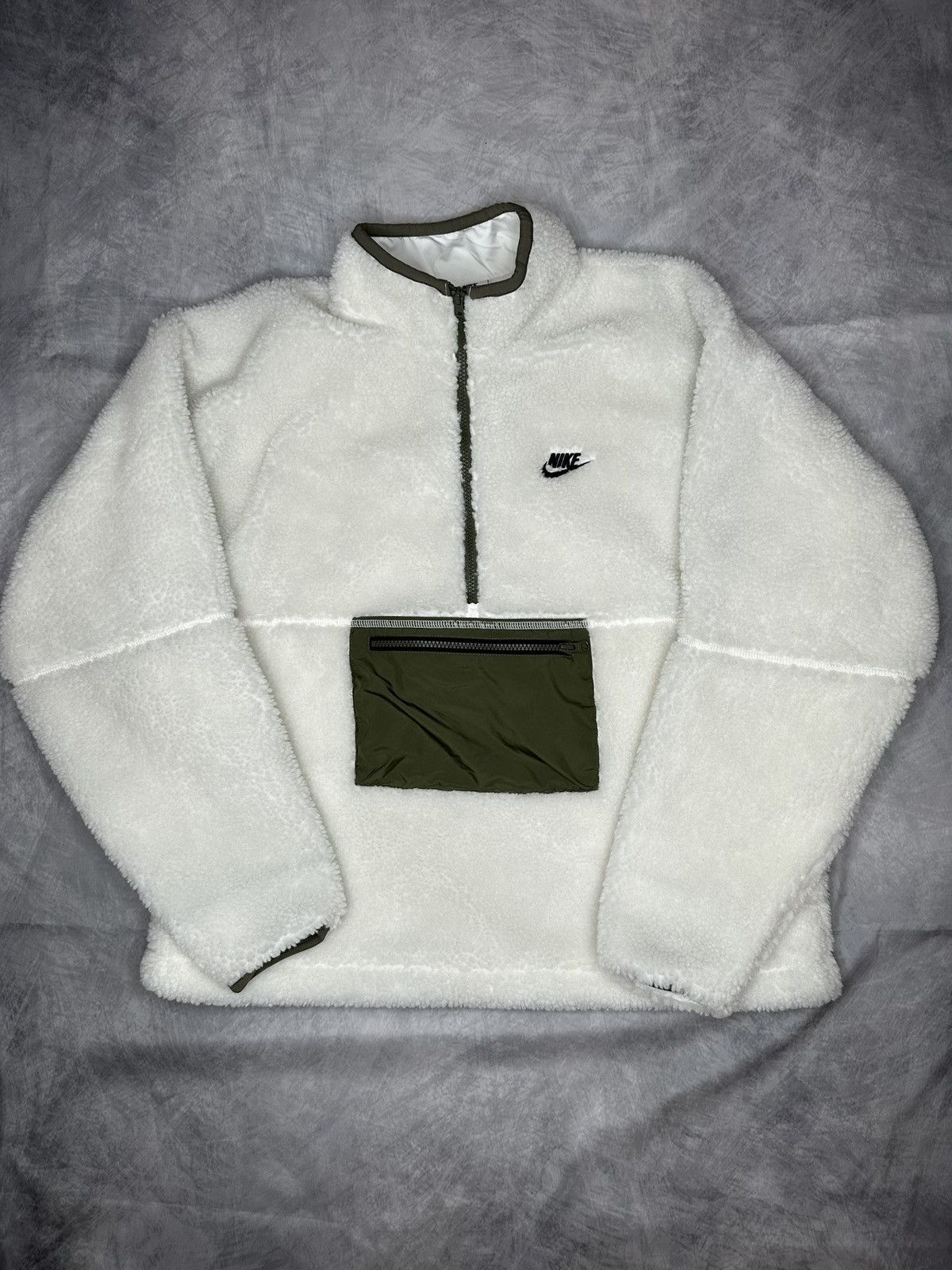 Nike NIKE Men's Fleece Anorak Jacket puffer Size US M / EU 48-50 / 2 - 1 Thumbnail