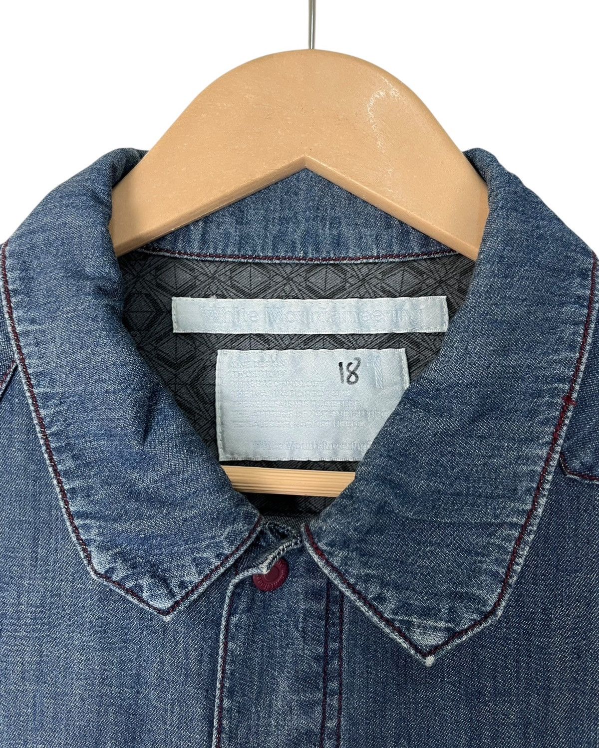 White Mountaineering White Mountaineering Blue Snap Button Denim Shirt Size US M / EU 48-50 / 2 - 10 Thumbnail