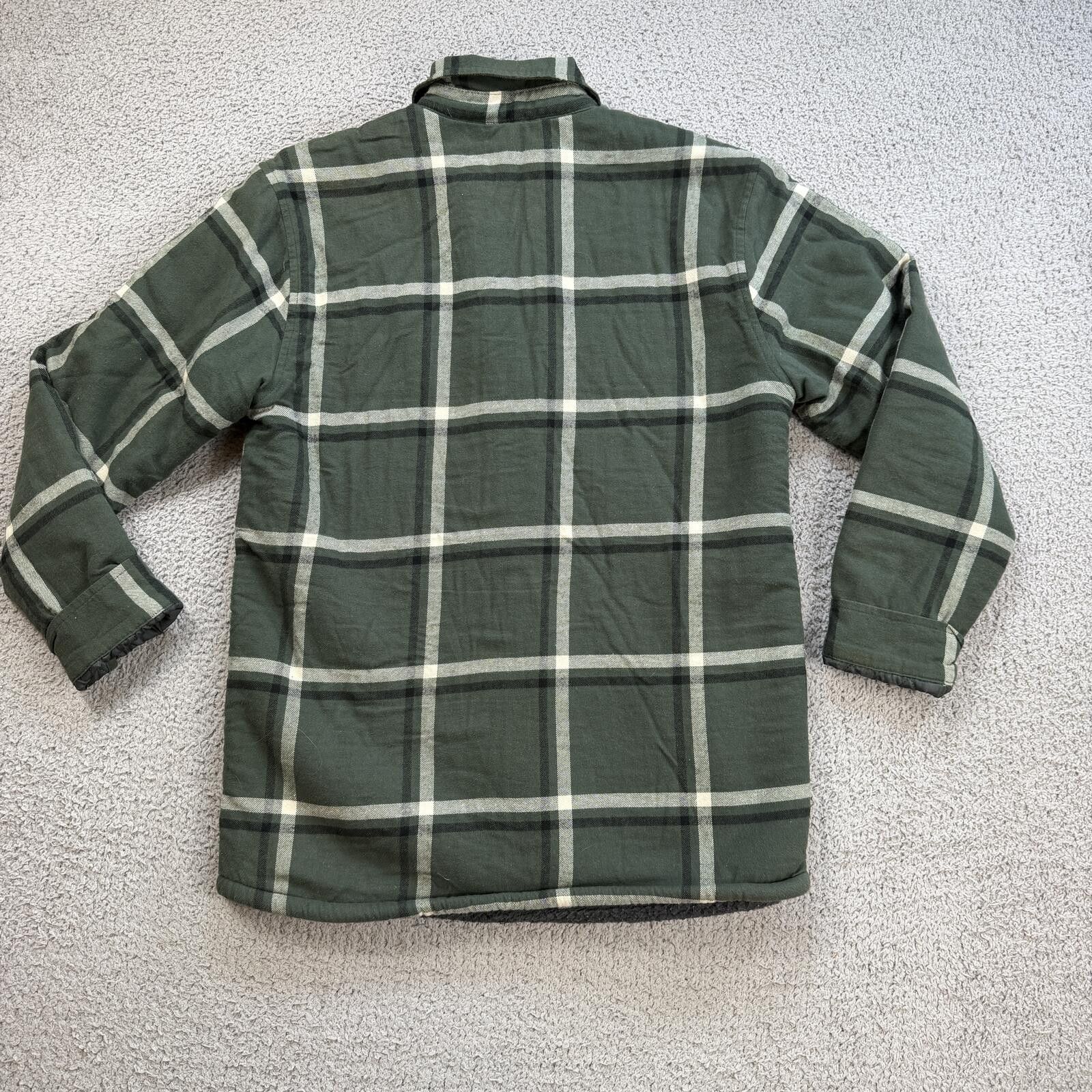 Carhartt Carhartt Sherpa Lined Shirt Jacket Plaid Insulated Shacket Size US XL / EU 56 / 4 - 2 Thumbnail
