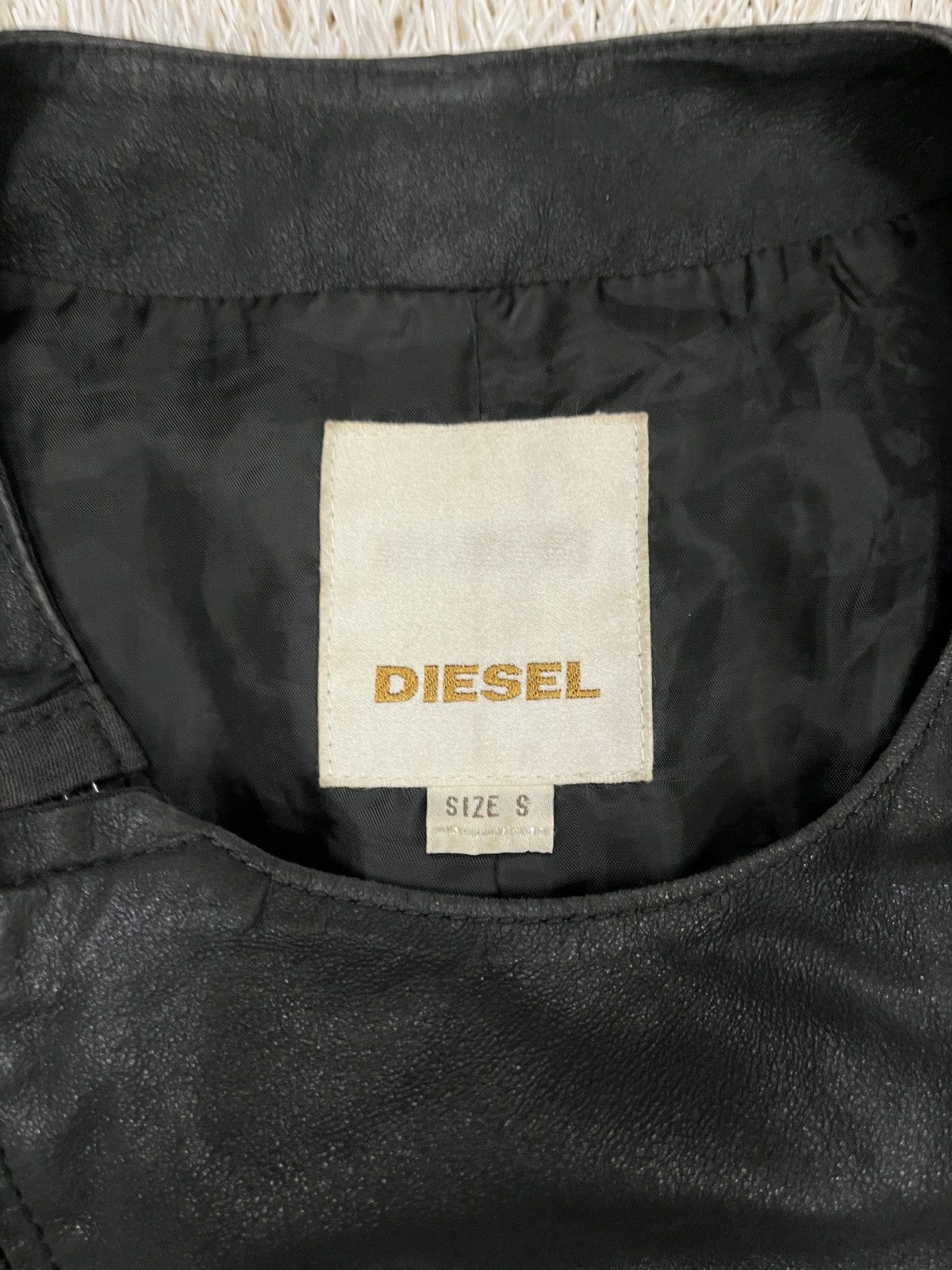 Diesel Diesel Leather Jacket vintage women black size small biker Size S / US 4 / IT 40 - 3 Thumbnail