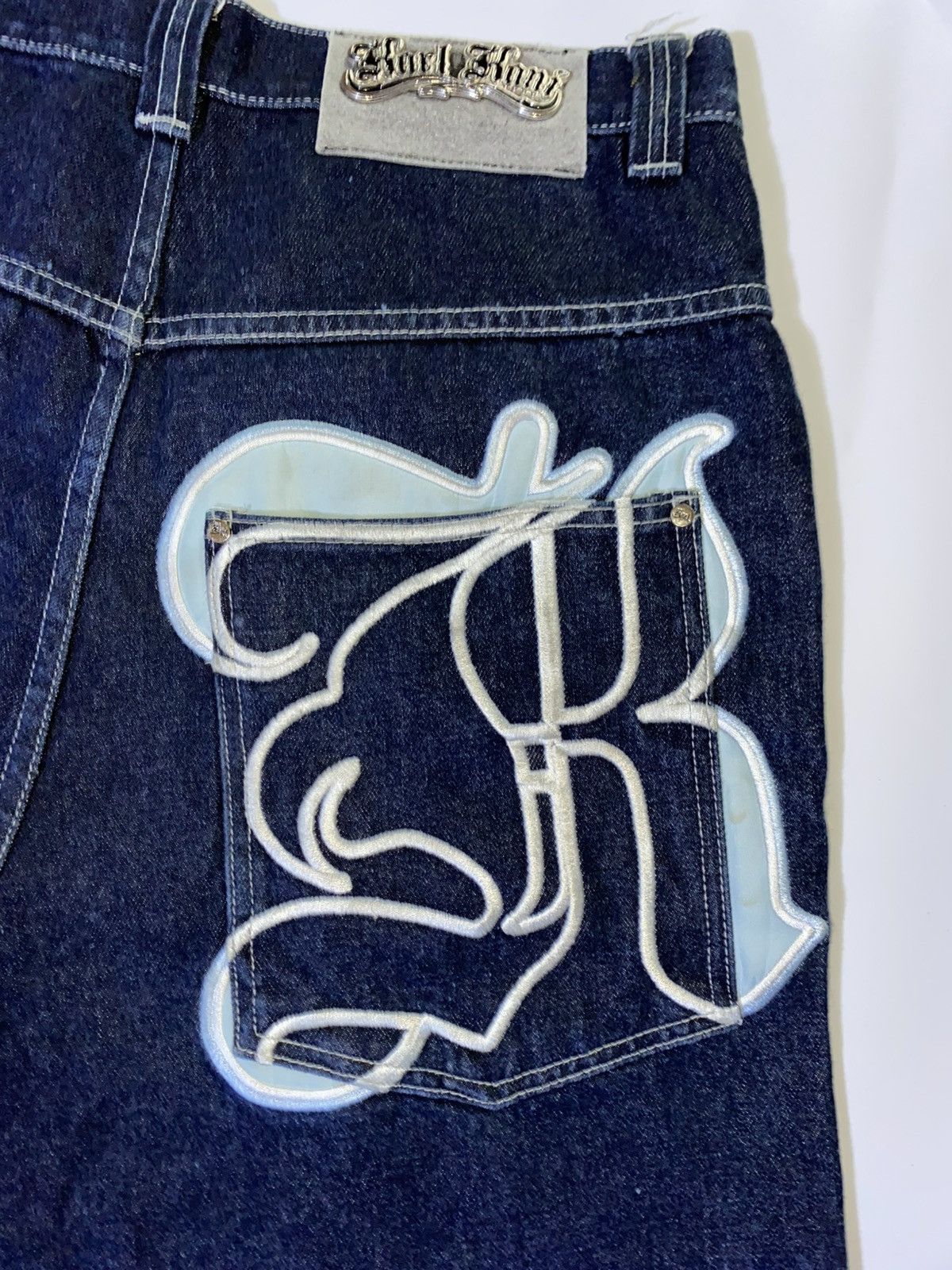Karl Kani Vintage 90’s Karl Kani Baggy Jorts Denim Jean Size US 34 / EU 50 - 5 Thumbnail