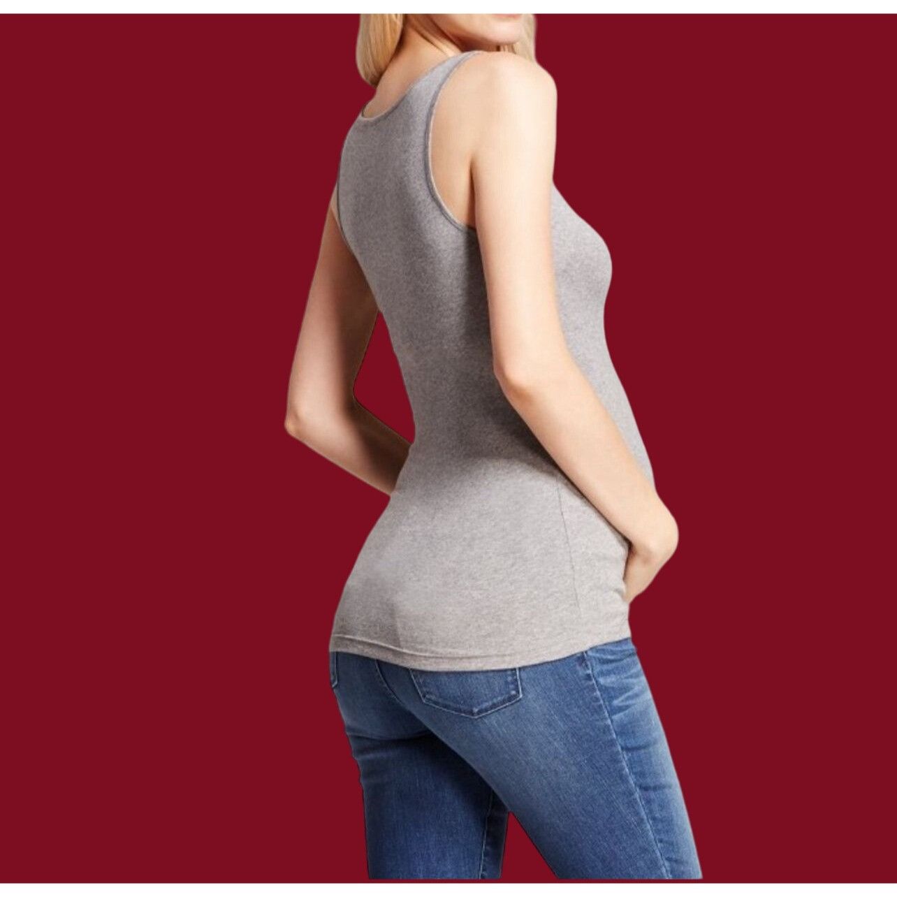 Other Isabel Maternity - Maternity Tank Top - Gray - Extra Small Size XS / US 0-2 / IT 36-38 - 2 Thumbnail