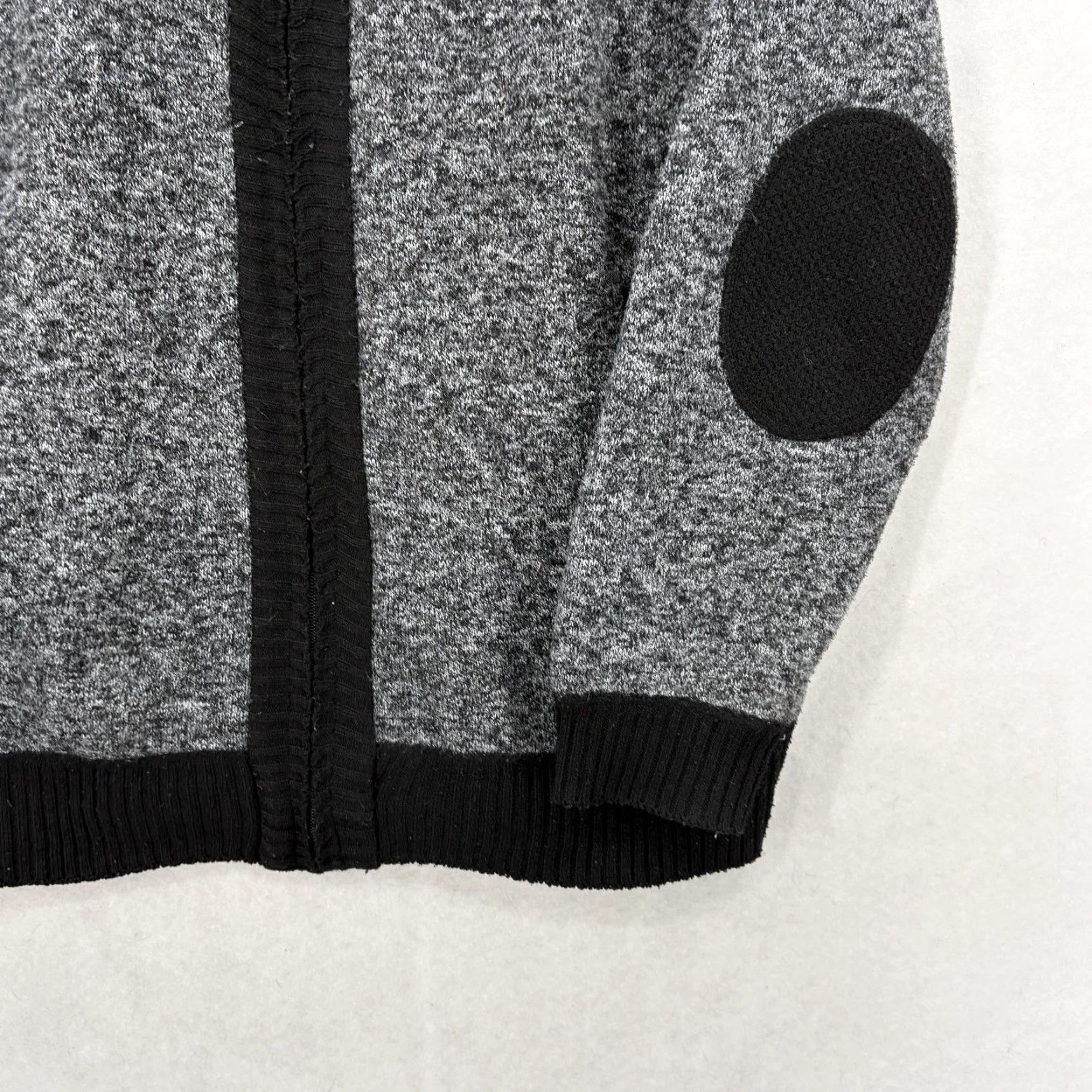 Vintage YeoKou Sweater Mens S Gray Full Zip Cashmere Wool Blend Fleece Lined Knit Cozy Size US S / EU 44-46 / 1 - 3 Thumbnail