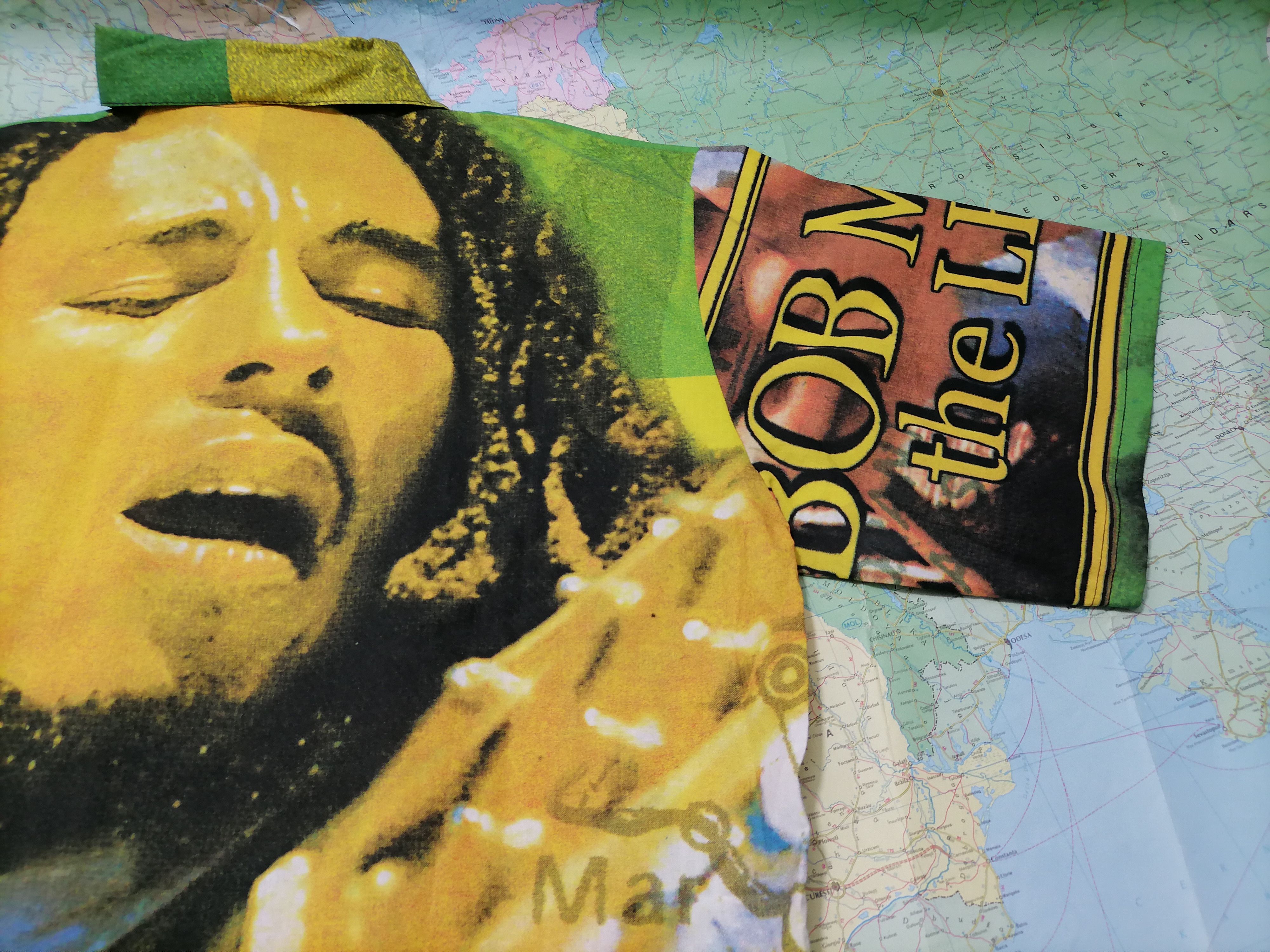 Vintage Vintage Shirt BOB MARLEY , XL Italy 1986 Size US XL / EU 56 / 4 - 6 Thumbnail