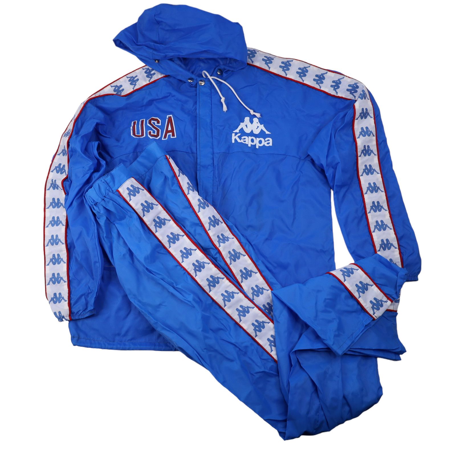 image of 80's Kappa Team Usa Olympics Track Suit in Blue, Men's (Size Small)