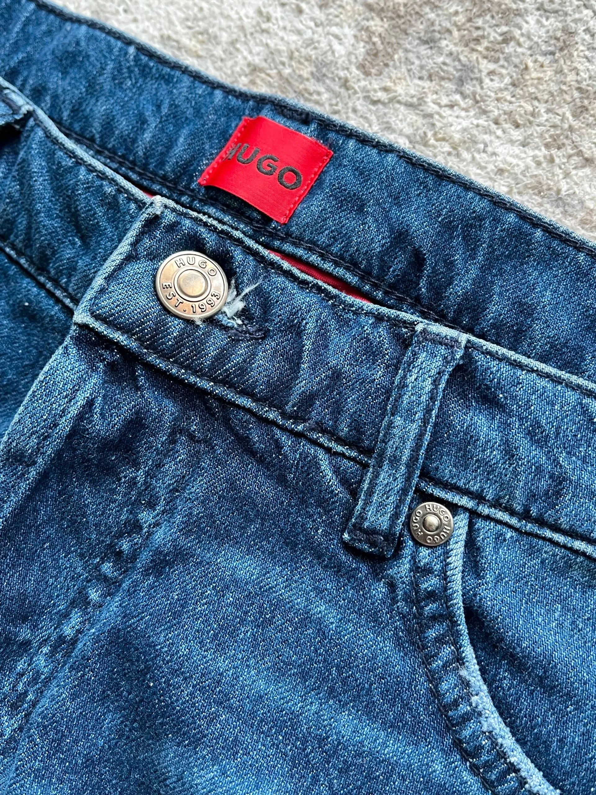 Hugo Boss Hugo Boss Sz 34/32 Distressed Jeans Denim Rare Deadstock Size US 34 / EU 50 - 10 Thumbnail