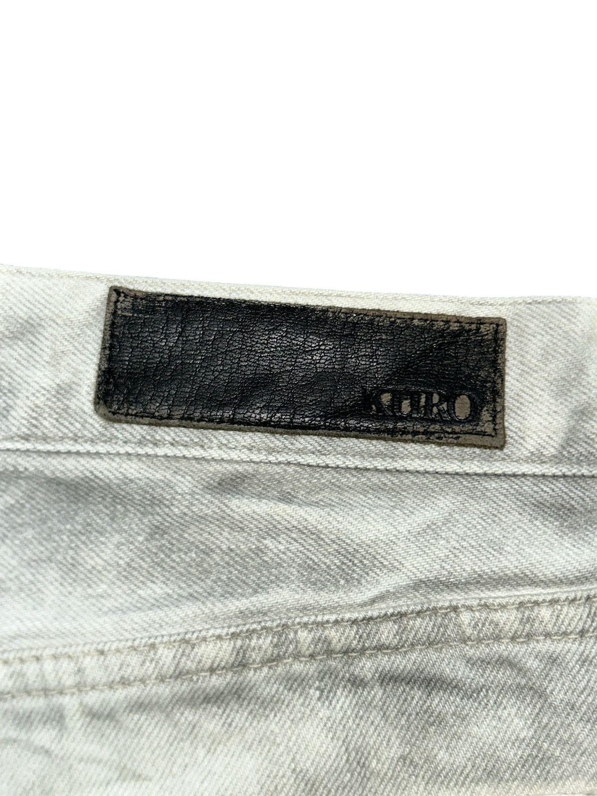 Japanese Brand × KURO × Vintage Vintage Kuro ‘Graphite’ Rare White Fade Selvedge Jeans Size US 31 - 13 Thumbnail