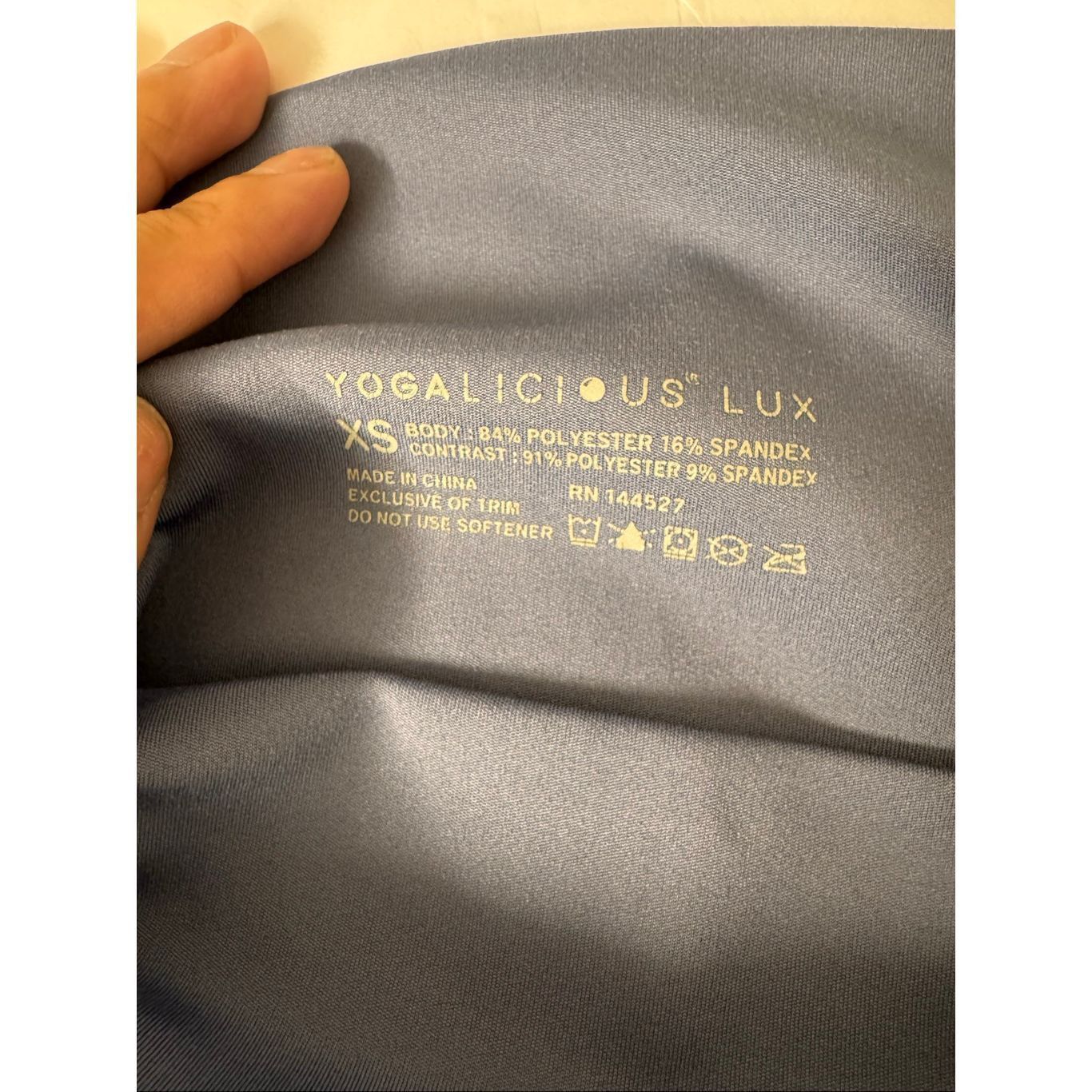 Other Yogalicious Lux High Waist Leggings XS Purple Blue Size 26" / US 2 / IT 38 - 4 Thumbnail