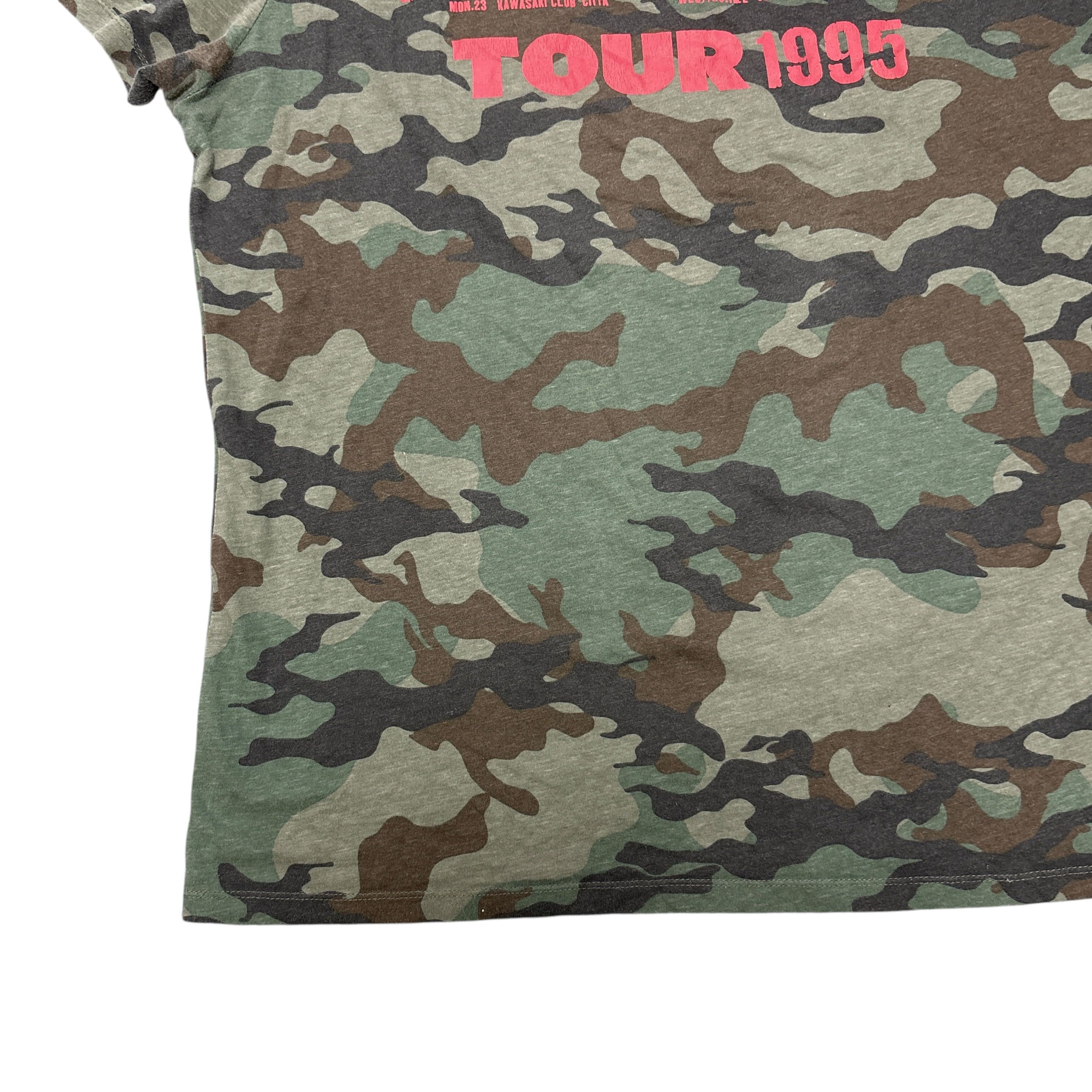 Band Tees Ramones Shirt Camo Green Tour Concert Punk Rock Band Tee Size US L / EU 52-54 / 3 - 14 Thumbnail