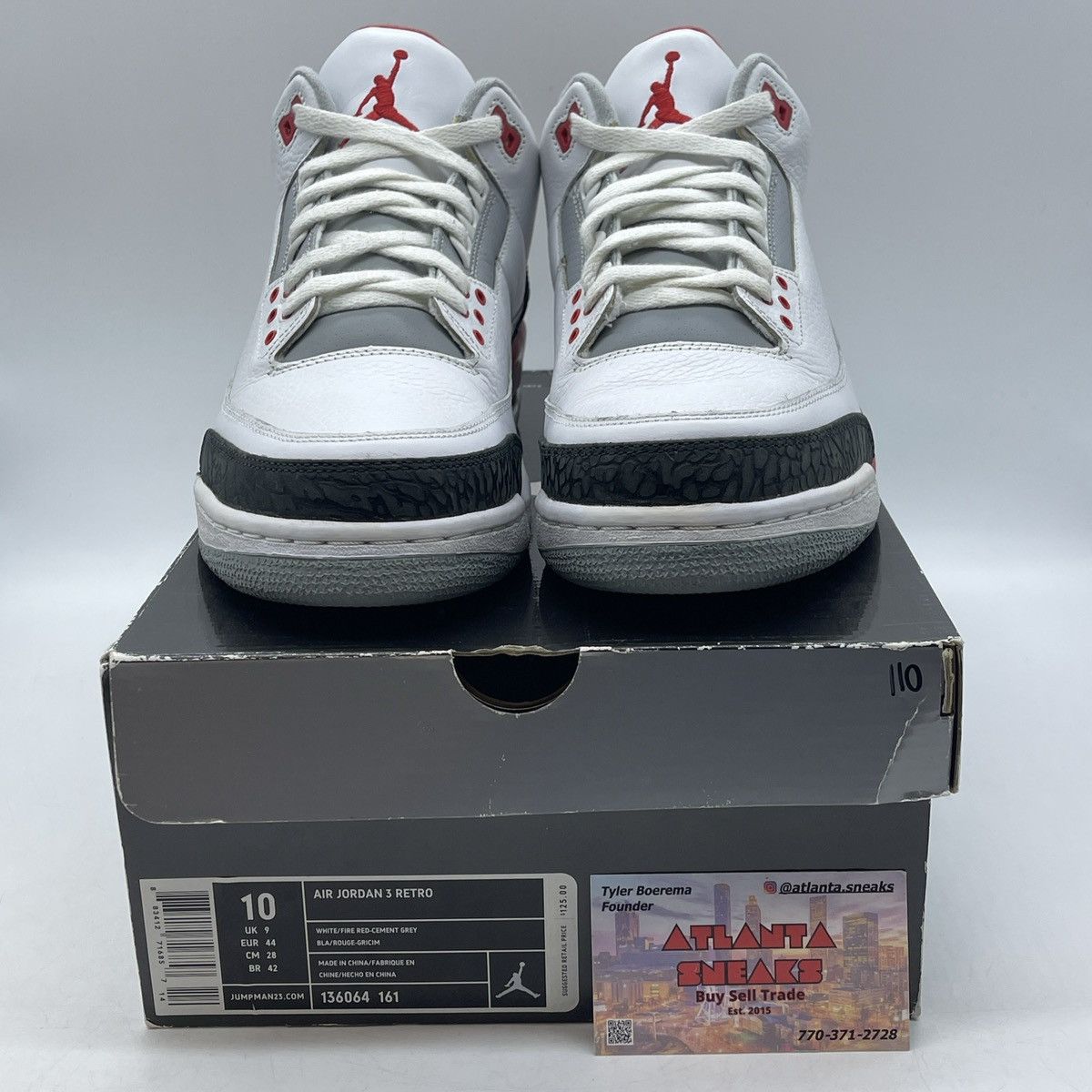 Jordan Brand Air Jordan 3 fire red Size US 10 / EU 43 - 2 Thumbnail