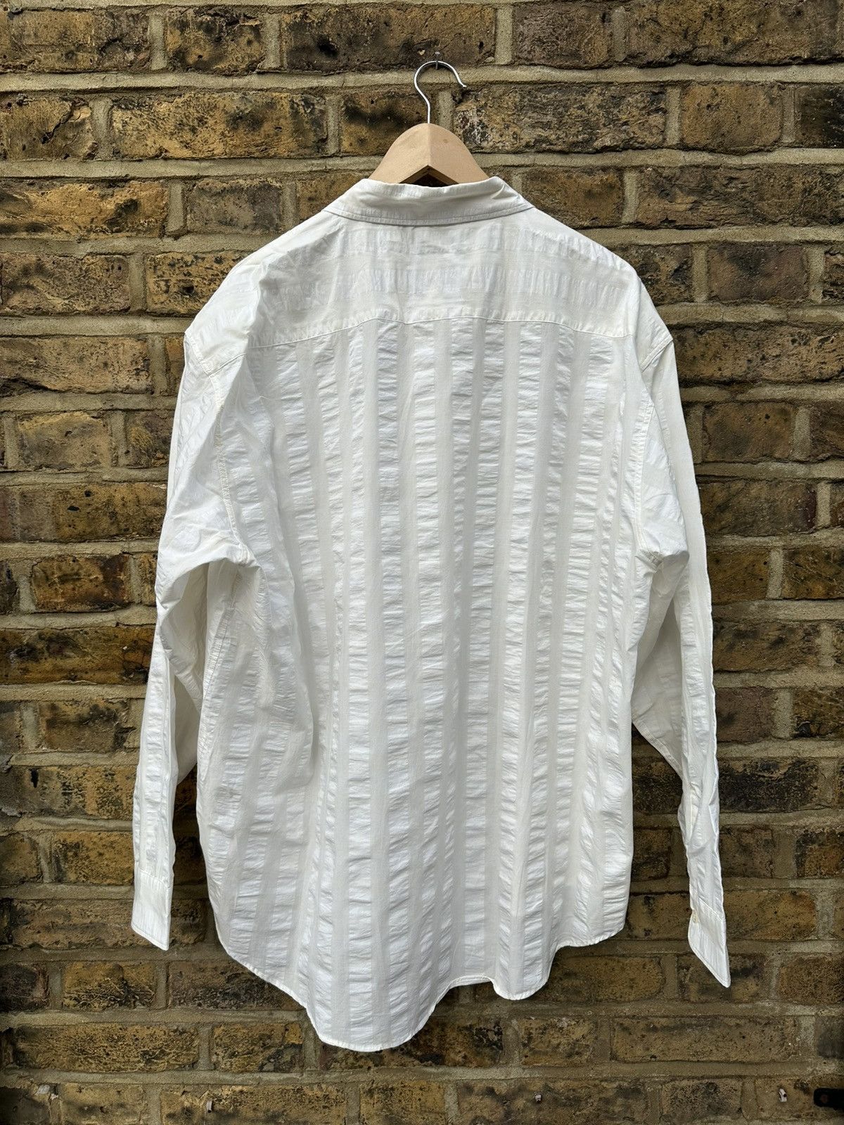 Mfpen Exact Shirt Wide Seersucker White/Cream Size M Size US M / EU 48-50 / 2 - 2 Thumbnail