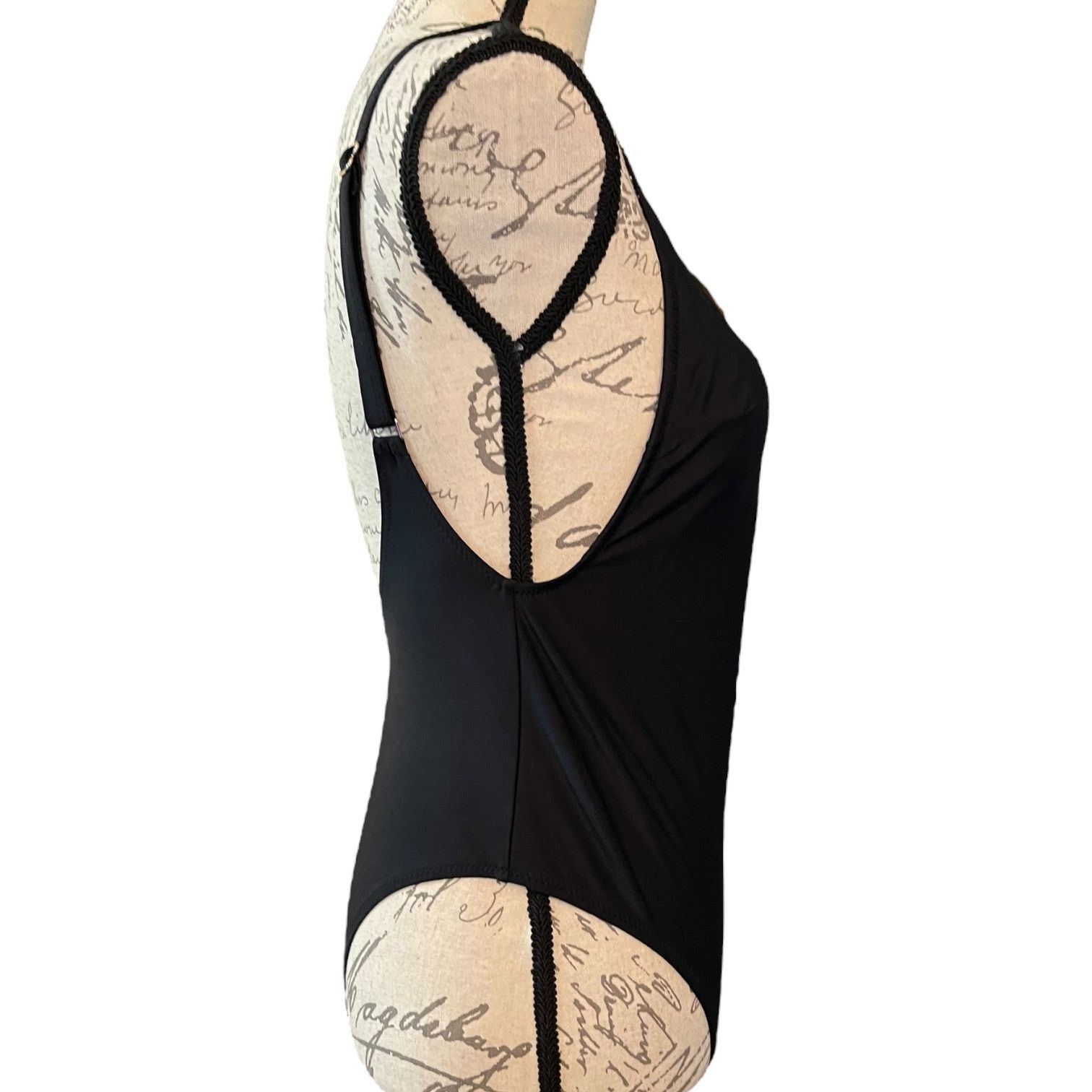 Other Pretty Garden Black One Piece Swimsuit Size Medium Size ONE SIZE - 2 Thumbnail