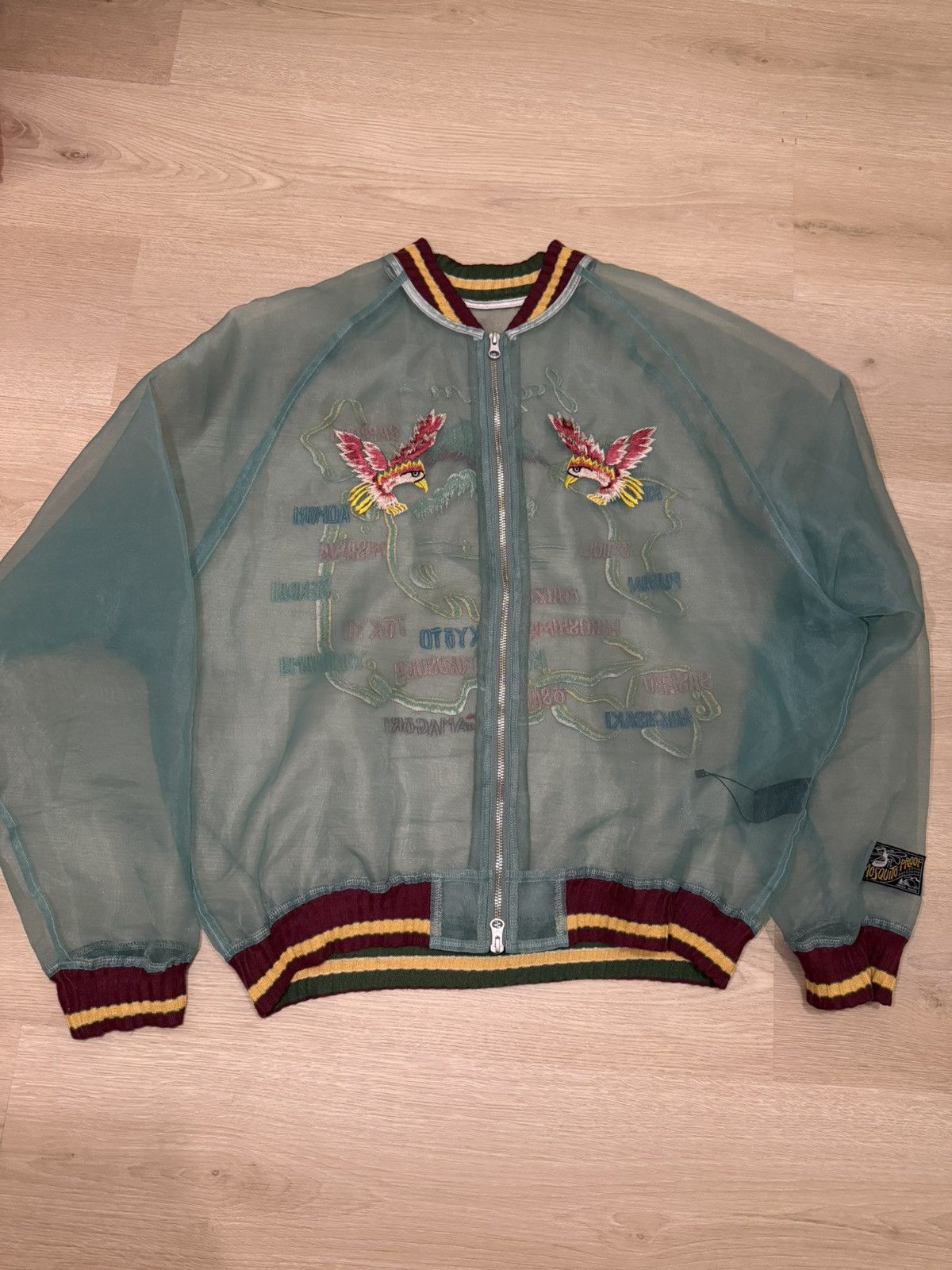 Sheer Gauze Mosquito Guard Souvenir Jacket (JAPAN) size 4