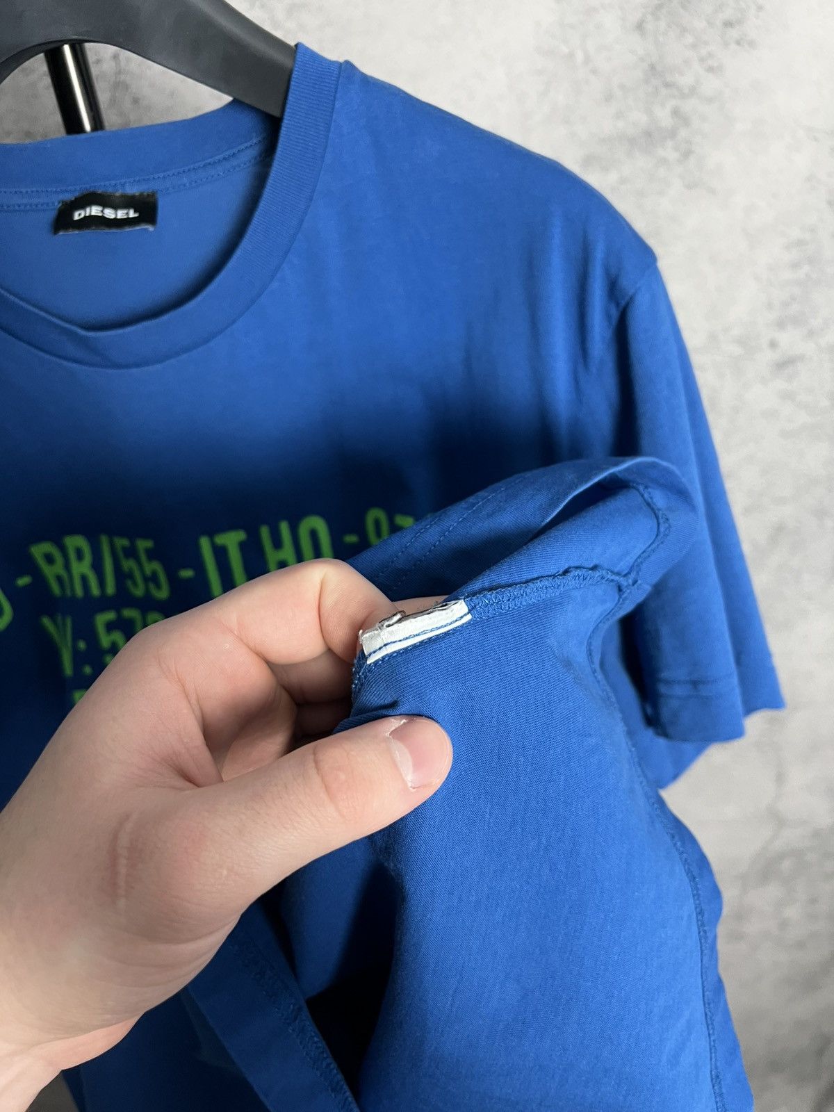 Diesel Diesel Y2K T-Shirt Big Print Hype Tee Blue Size US L / EU 52-54 / 3 - 5 Thumbnail