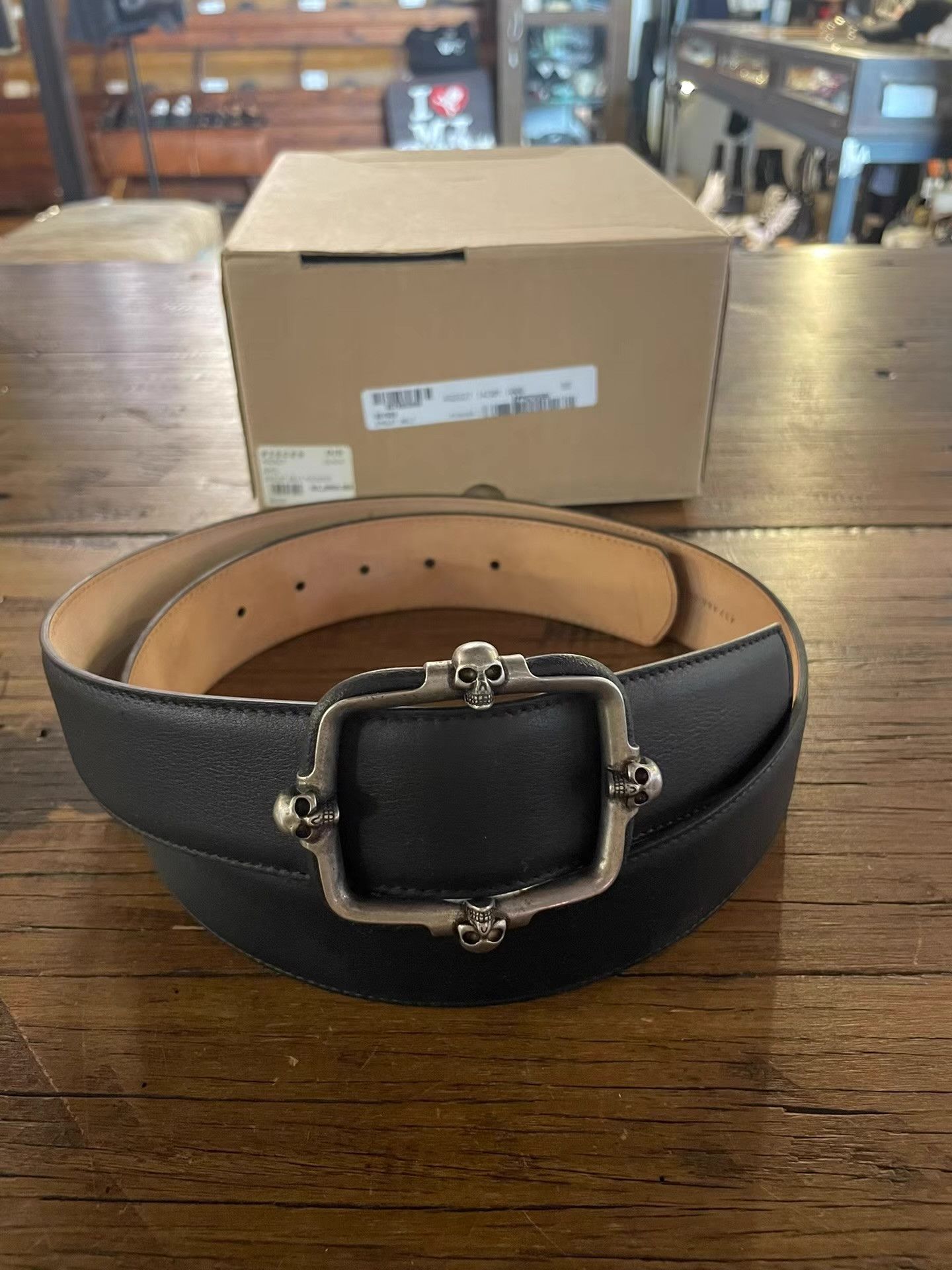 Alexander McQueen Alexander McQueen 16FW Four Skull Silver Buckle Belt。Ｑ25 Size ONE SIZE - 1 Thumbnail