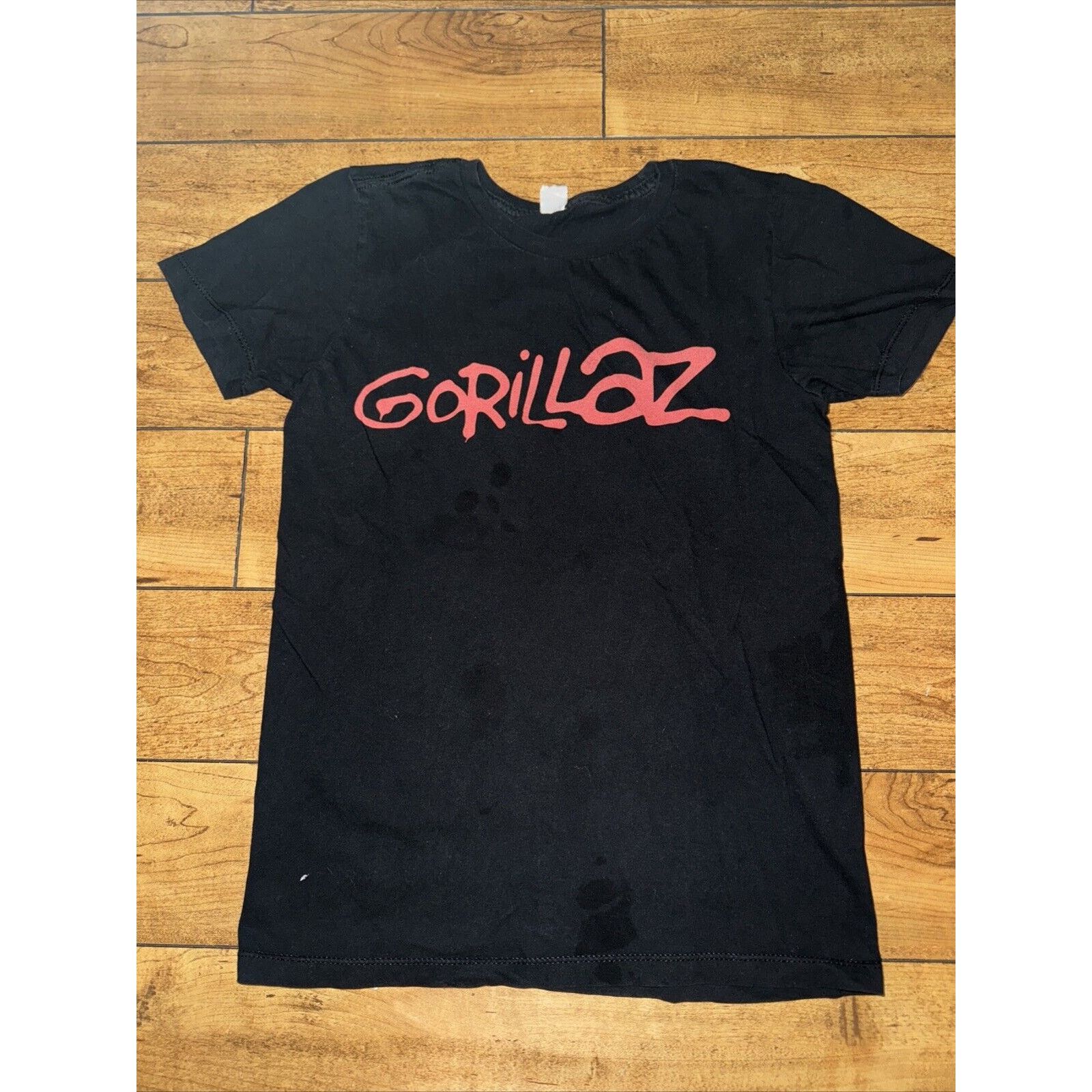 Band Tees × Vintage Gorillaz Spell out T-Shirt Black Small 17x25 Y2K Band Music Size US S / EU 44-46 / 1 - 1 Thumbnail