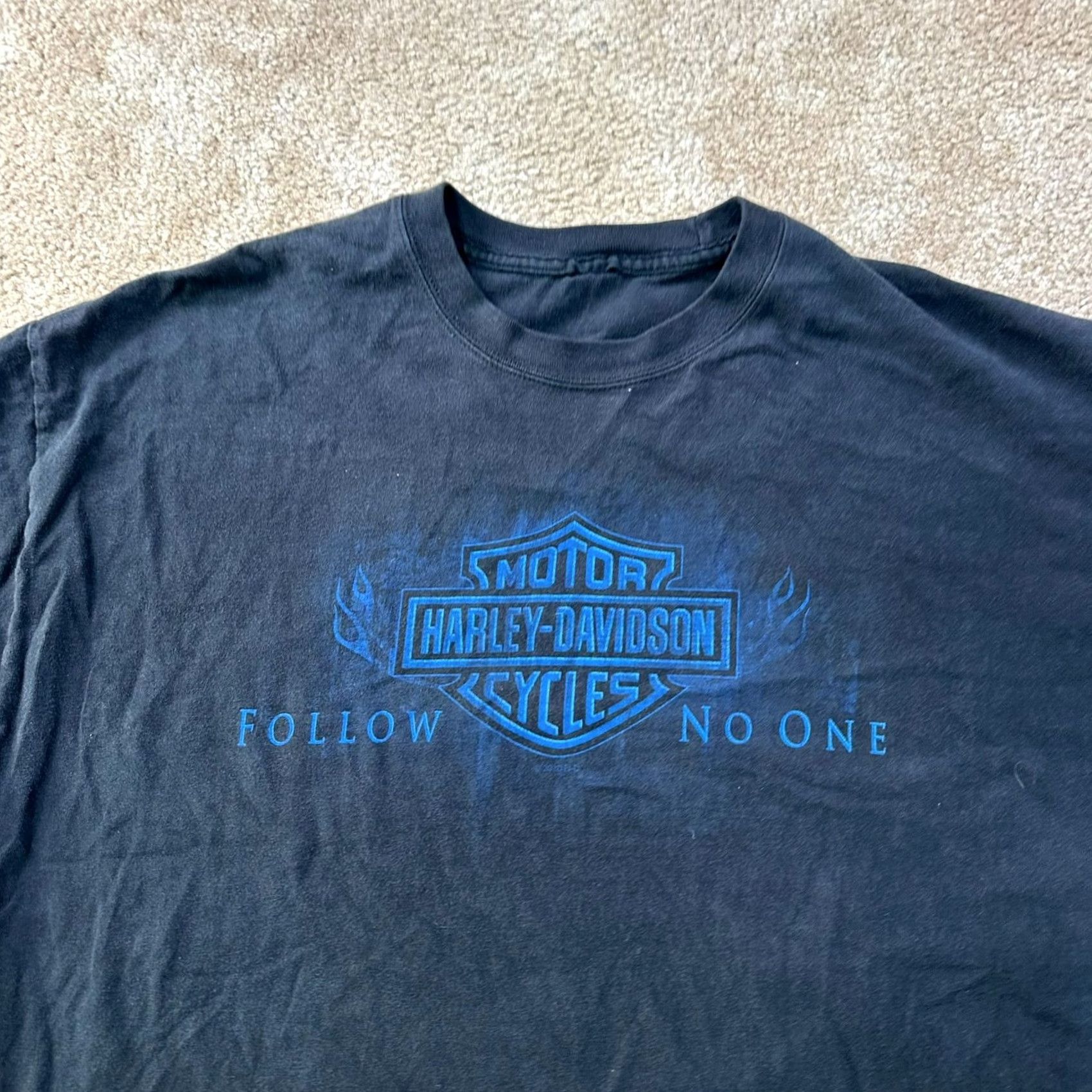 Harley Davidson Harley-Davidson Short sleeve Shirt Men 2XL Black Cotton T-Shirt Harley Wisconsin 2010s Bike Graphic Print Size US XXL / EU 58 / 5 - 3 Thumbnail