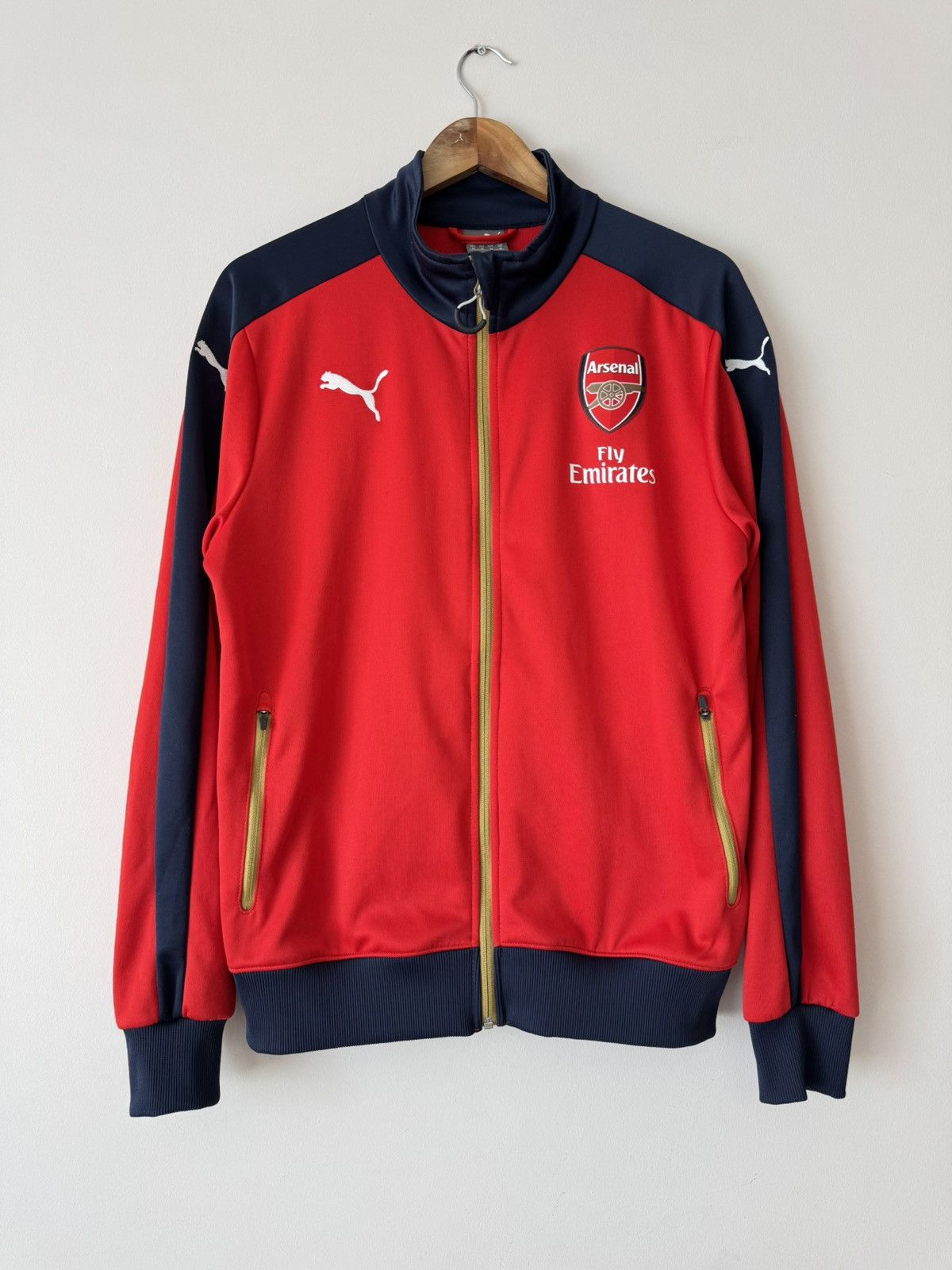 Puma Arsenal 2015-2016 Soccer Track Jacket Football Jersey Kit Size US M / EU 48-50 / 2 - 1 Thumbnail
