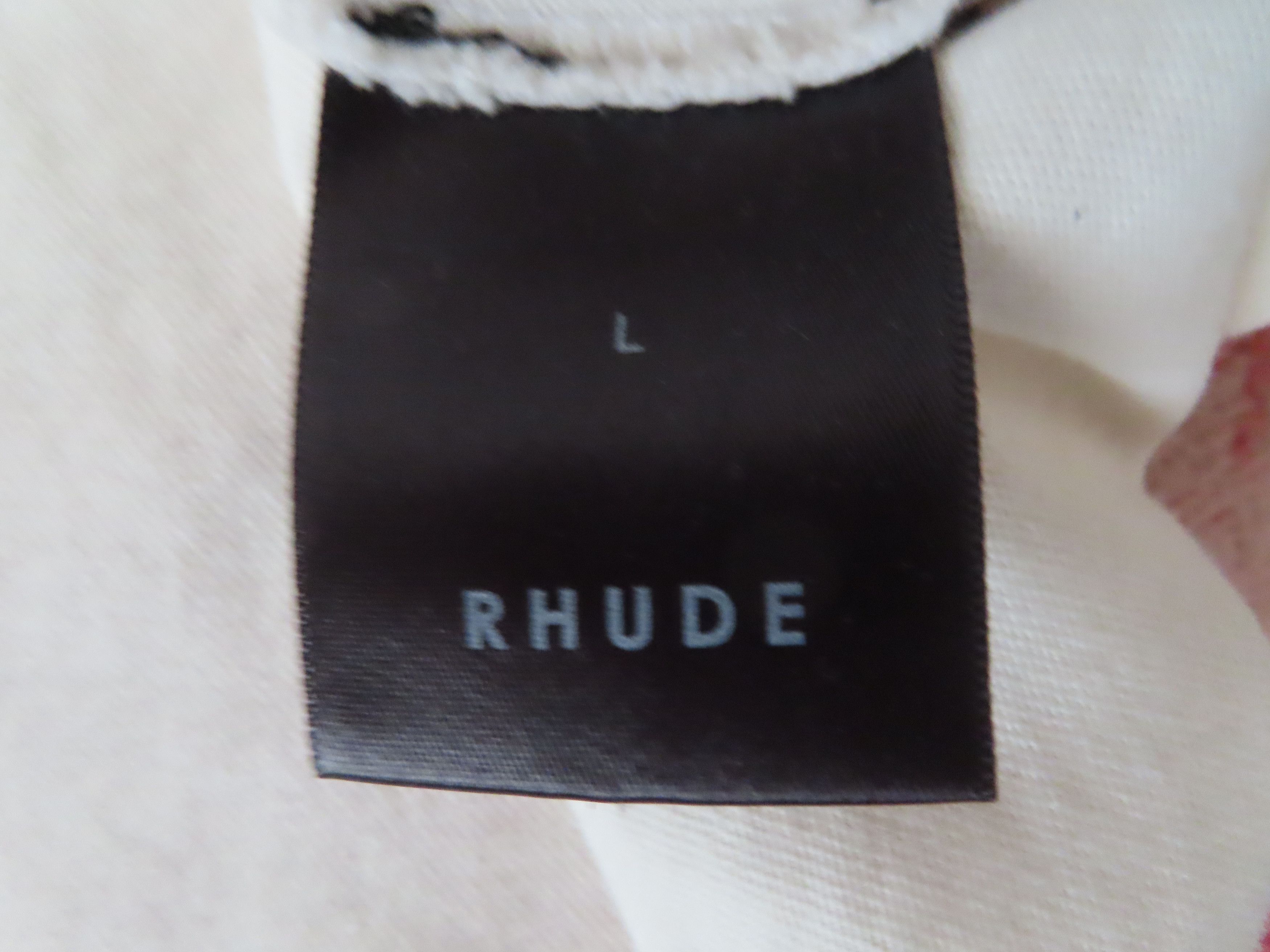 Designer rhude cream eagle tee tshirt made in usa Size US L / EU 52-54 / 3 - 5 Thumbnail