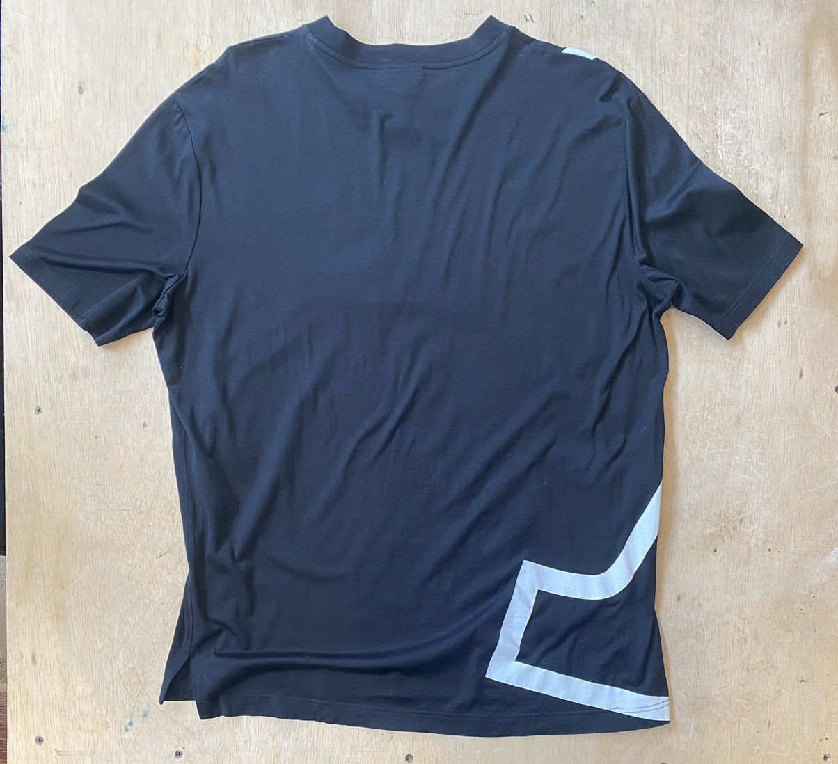 Lanvin LANVIN White Print Black Tee Size M Size US M / EU 48-50 / 2 - 2 Thumbnail