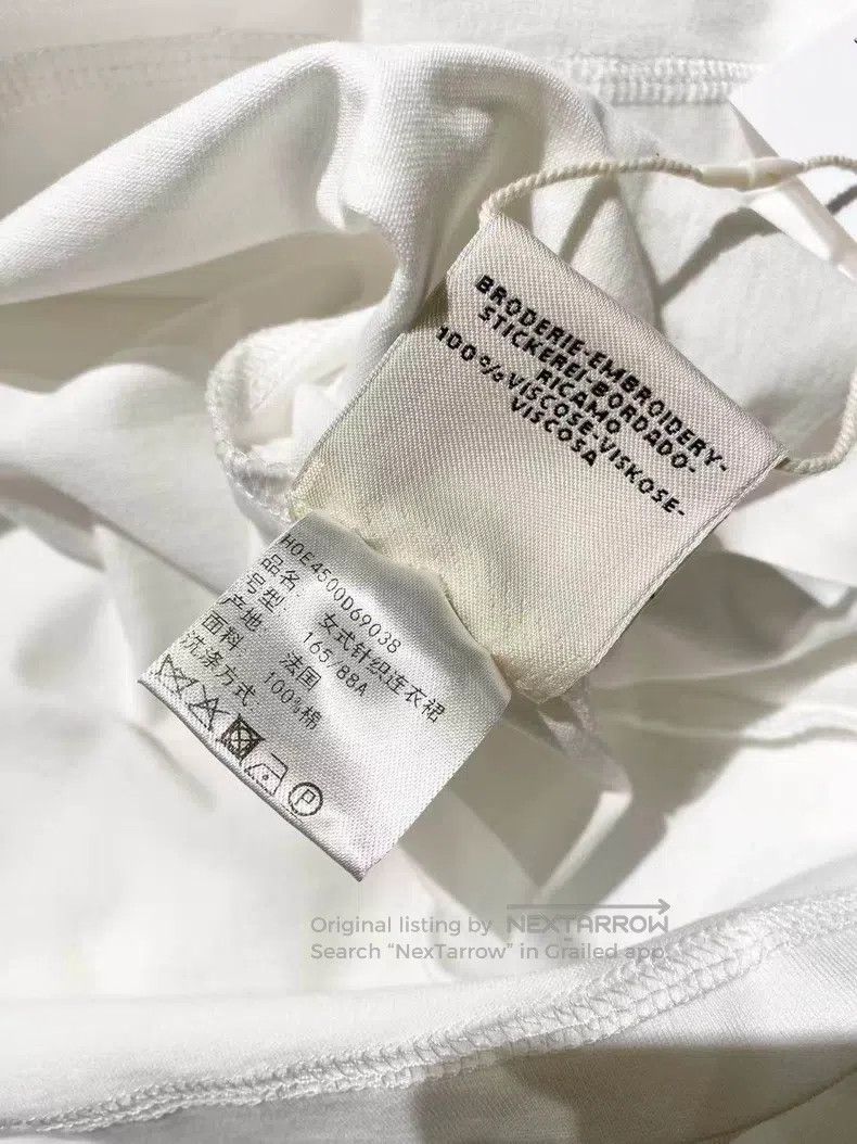 Hermes Hermes Embroidered Chain Pocket Short Sleeve Dress Size XS / US 0-2 / IT 36-38 - 6 Thumbnail