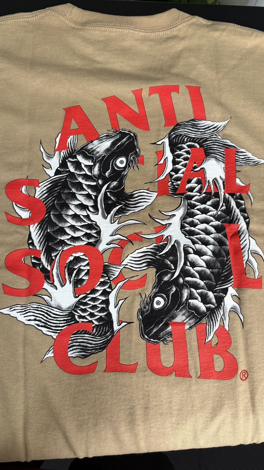 Anti Social Social Club Anti Social Social Club “Sand Koi” Tee — Size L — Authentic Size US L / EU 52-54 / 3 - 5 Thumbnail
