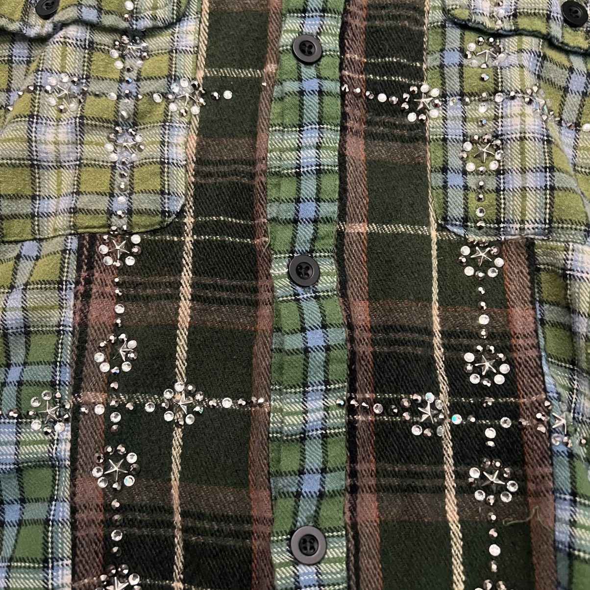 Vale Vale Forever Rhinestone Flannel Frankenstein Size US XL / EU 56 / 4 - 7 Thumbnail