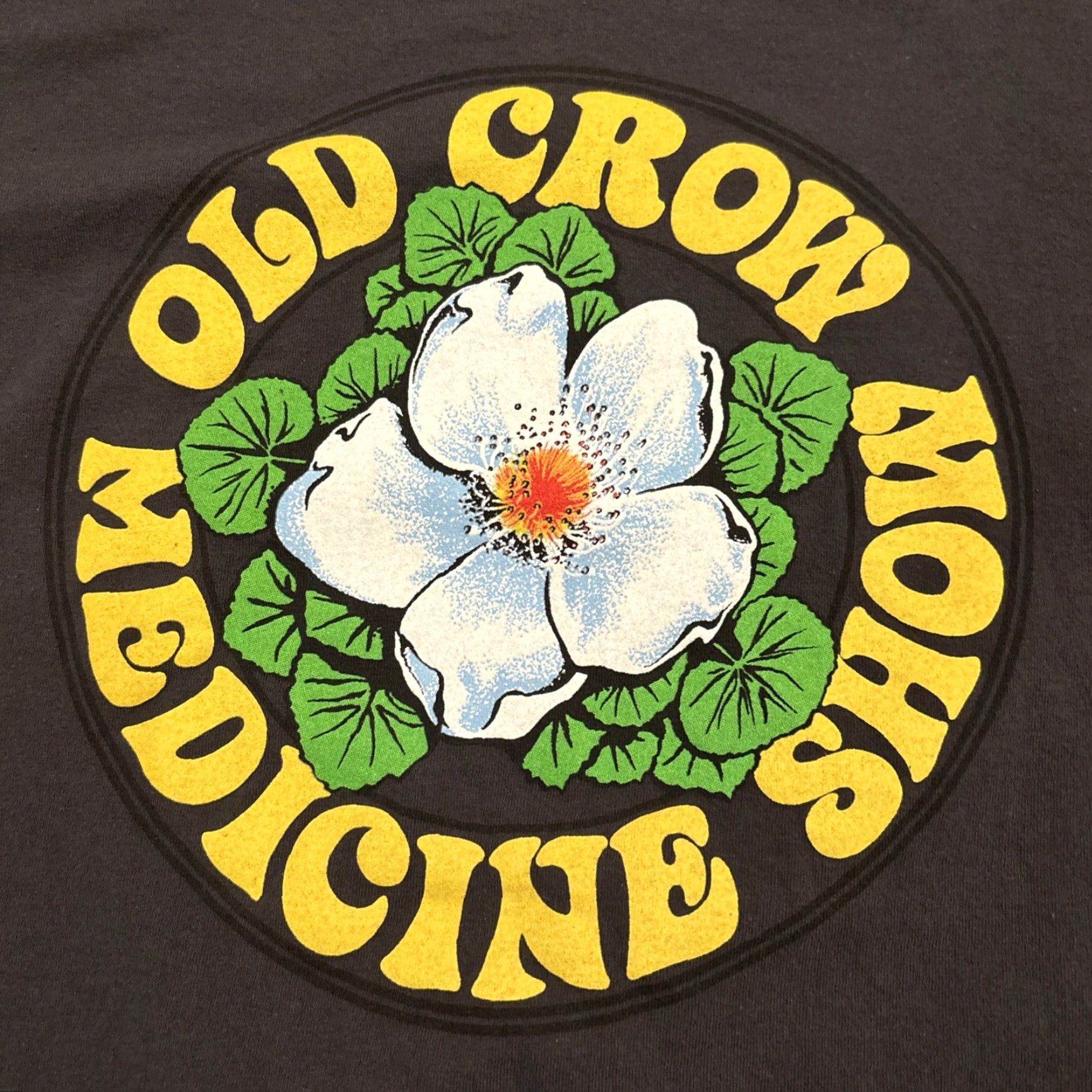 Sunflower VINTAGE Old Crow Medicine Show Floral T-Shirt Men's Large Black Dogwood Flower Band USA Size US L / EU 52-54 / 3 - 2 Thumbnail