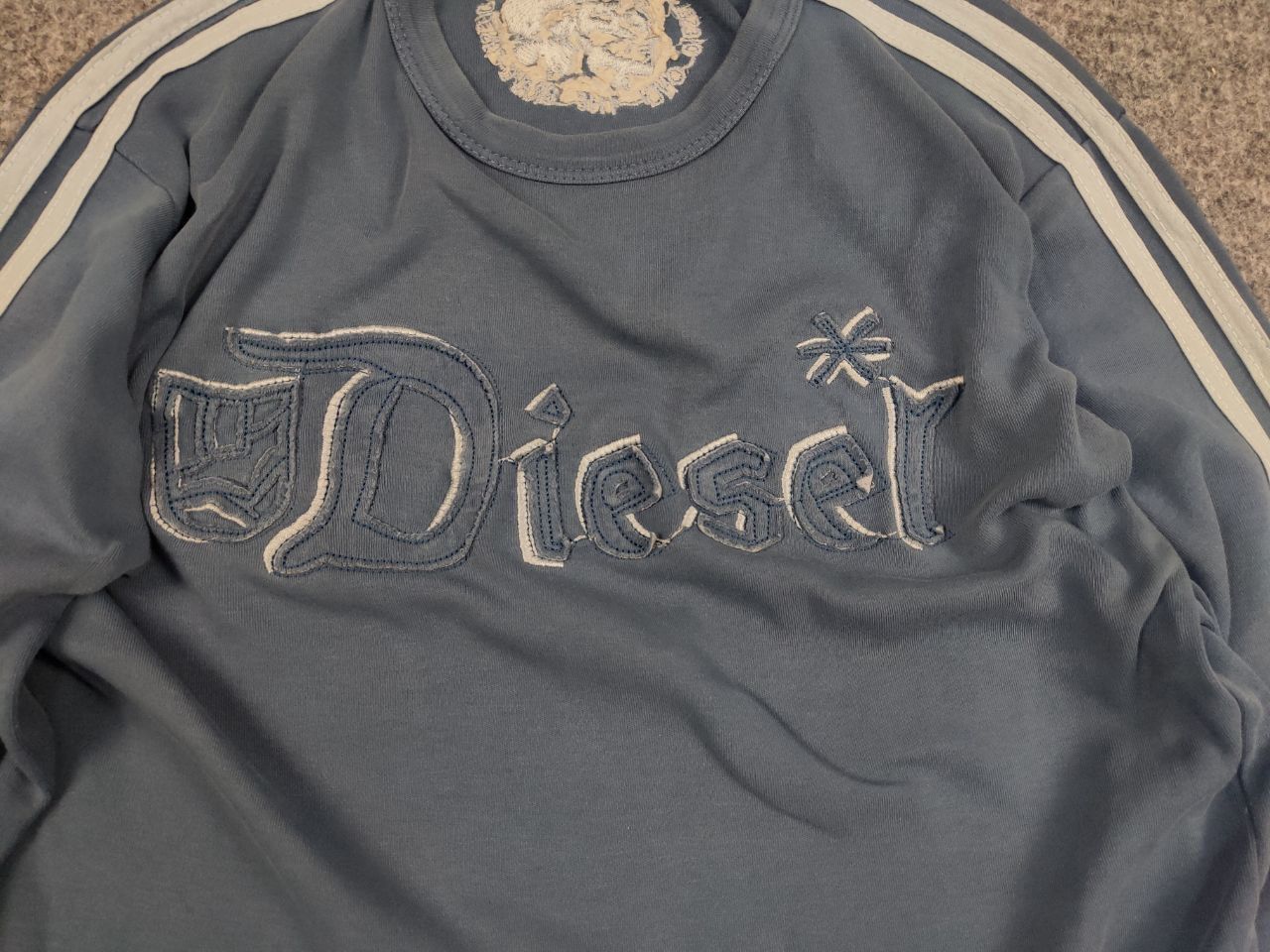Diesel Vintage Diesel Y2K Style Embroidered Logo Blue Long Sleeve Size US M / EU 48-50 / 2 - 5 Thumbnail