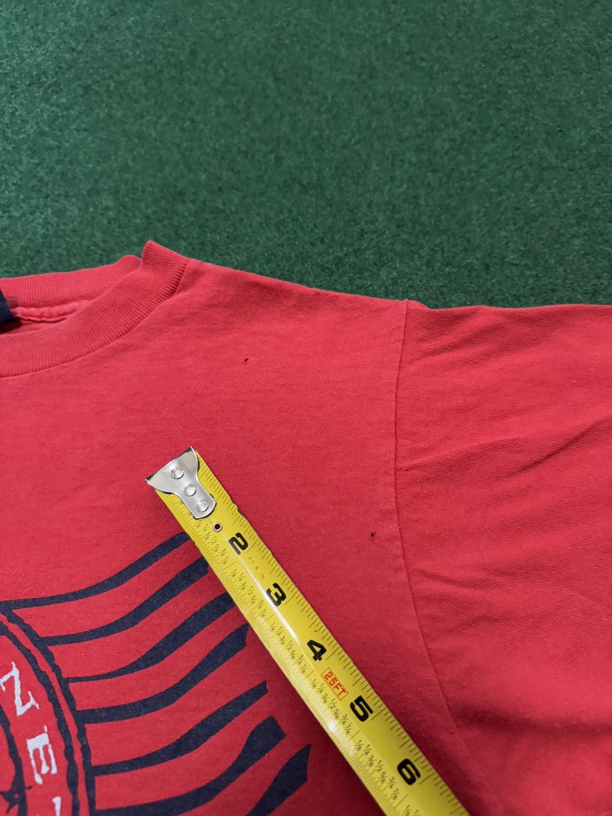 Jansport Vintage 90s Earth Day Save Our Planet Jansport Red T Shirt Size US M / EU 48-50 / 2 - 10 Thumbnail