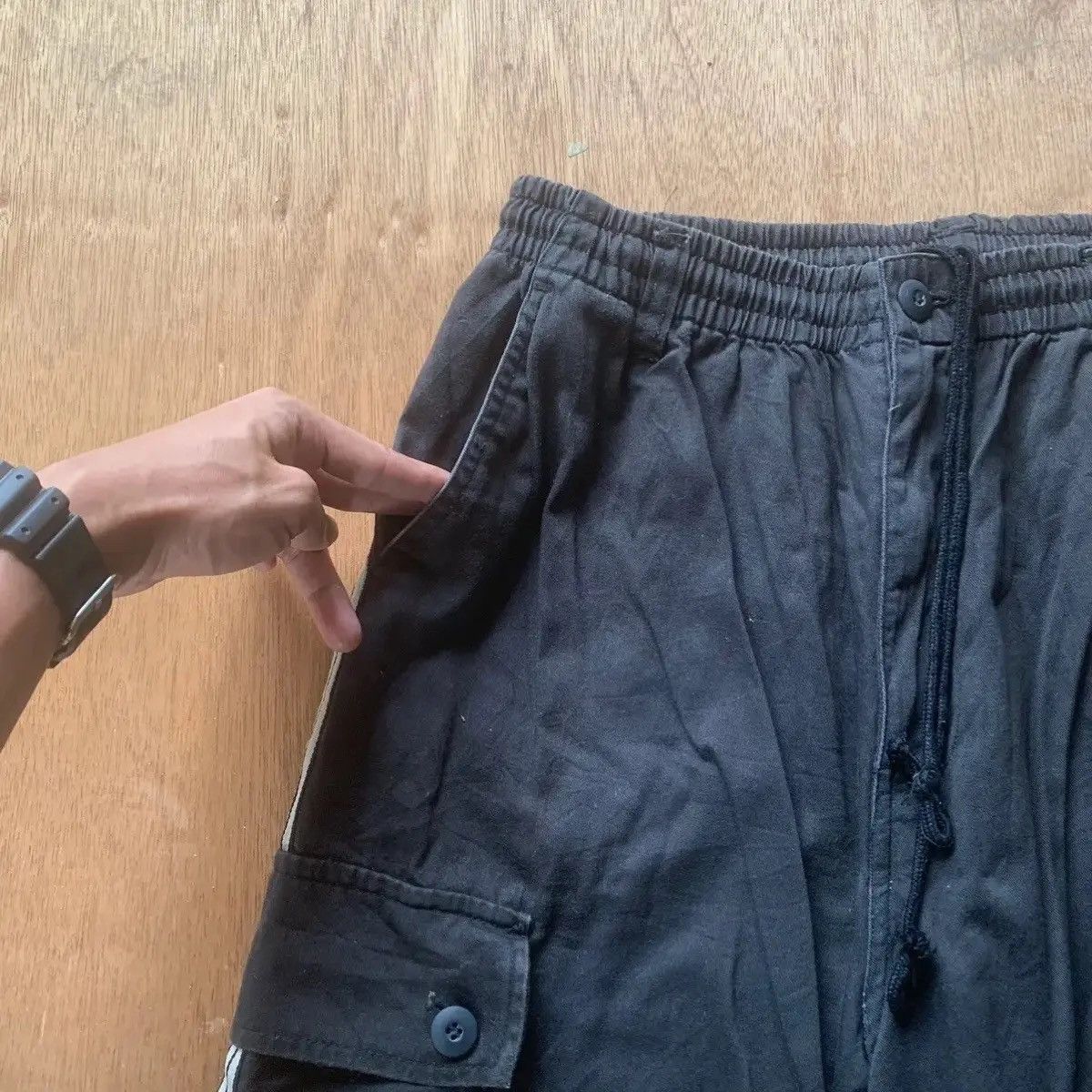 NOLLEY'S 🍁 FREE SIZE🍁VINTAGE SIDESTRIPED JAPANESE SPRINGWAIST CARGO Size US 36 / EU 52 - 3 Thumbnail