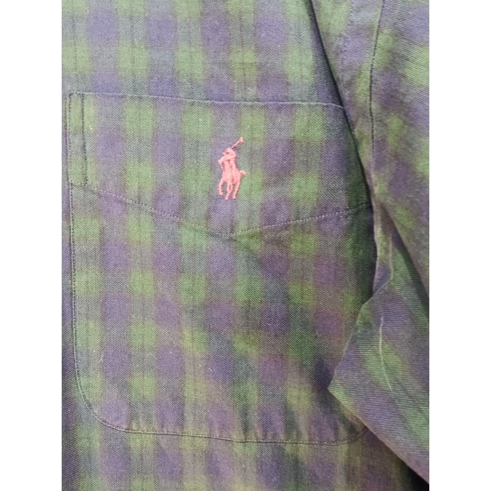 Ralph Lauren VTG Ralph Lauren Shirt Men L Blue Green Plaid Button Up Long Sleeve Big Shirt Size US L / EU 52-54 / 3 - 3 Thumbnail