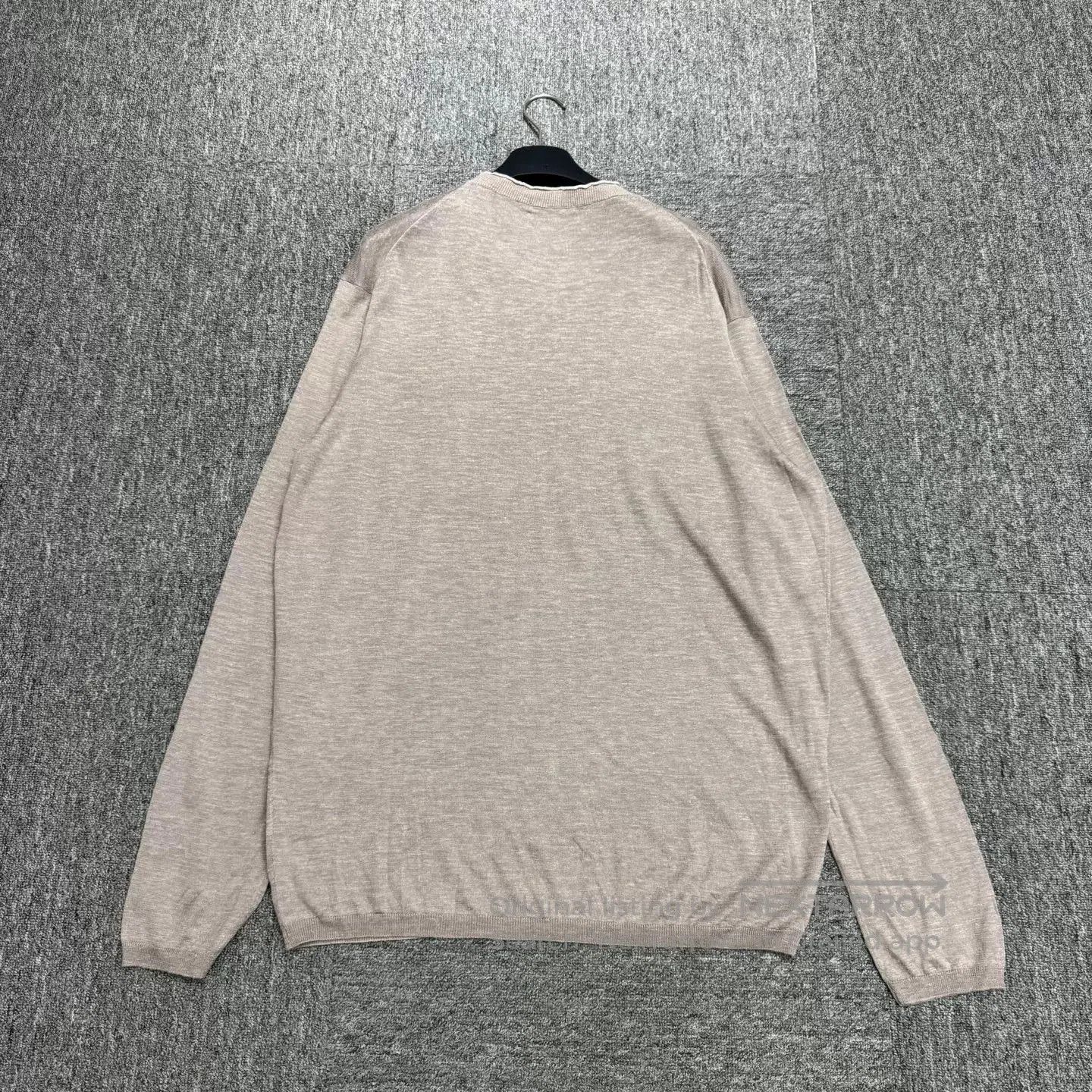 Ermenegildo Zegna Ermenegildo Zegna Silk Linen Blend Knit Sweater. Size US L / EU 52-54 / 3 - 5 Thumbnail