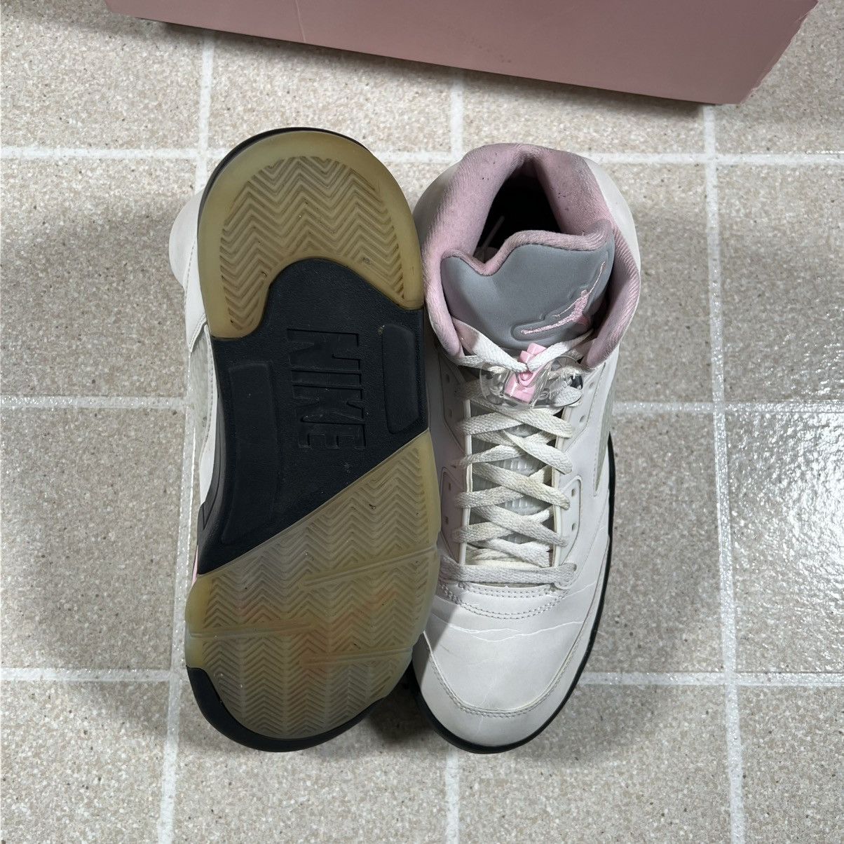 Jordan Brand Air Jordan 5 Men's Retro White/Medium Pink-Black Size 11.5 Size US 11.5 / EU 44-45 - 5 Thumbnail